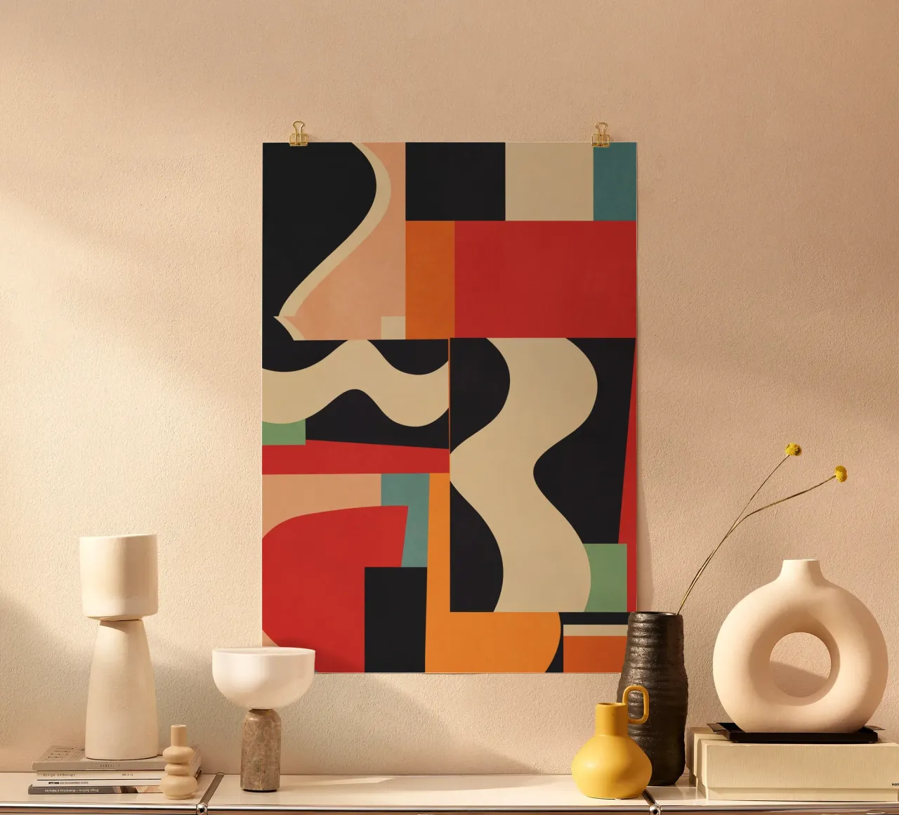 Arte astratta geometrica colorata 8 poster da Gaite