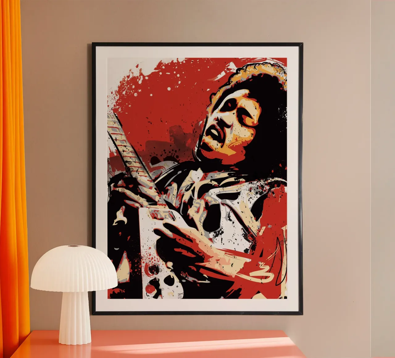 Hendrix vibes poster van 2toastdesign