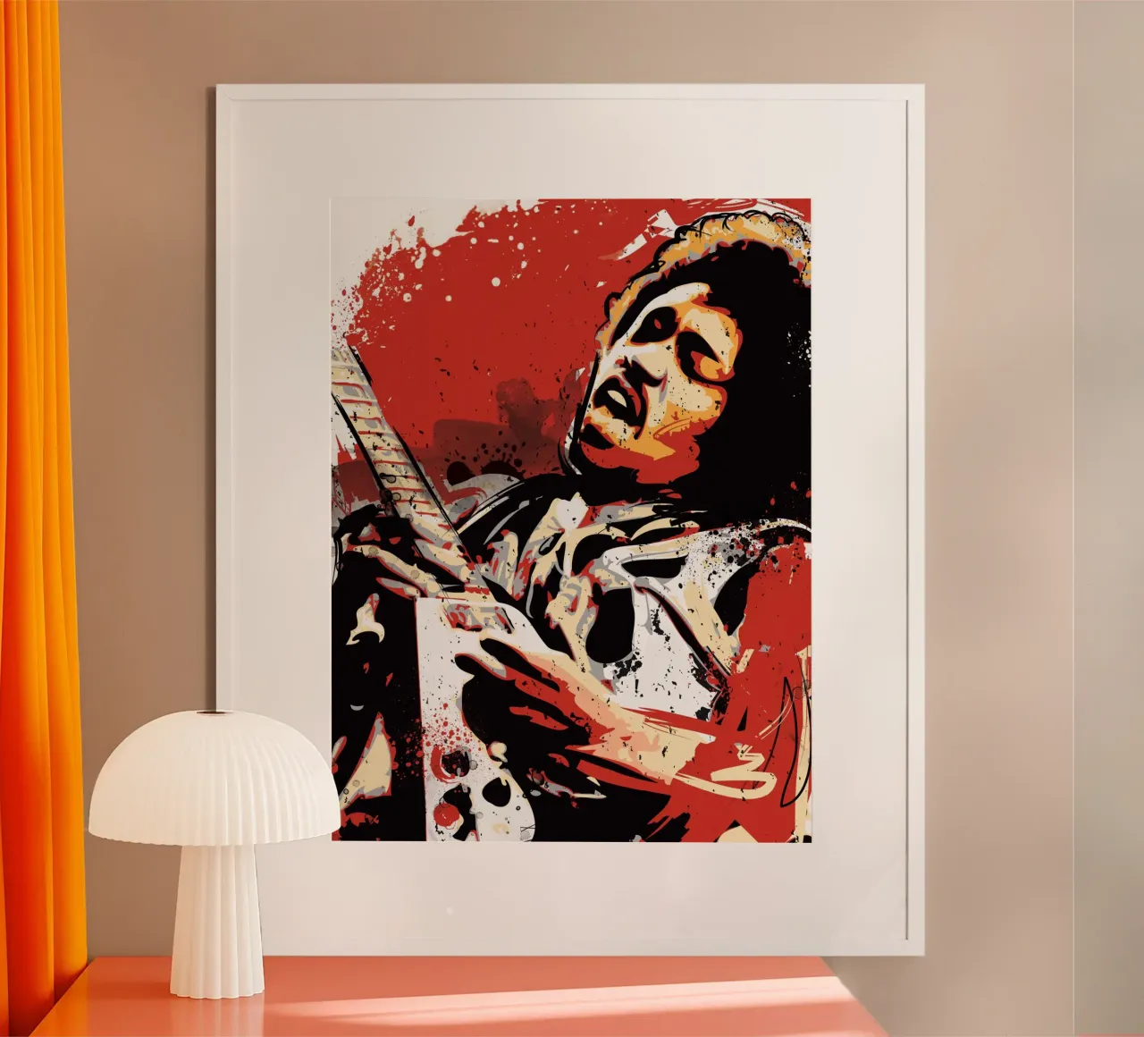 Hendrix vibes poster van 2toastdesign