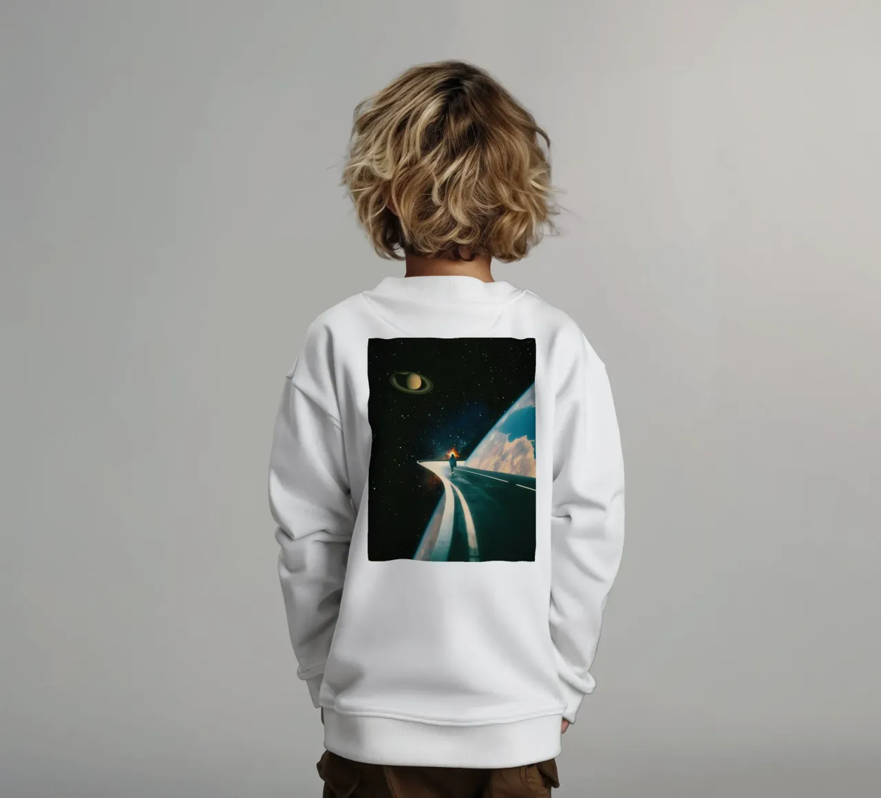 Take Me To The Stars kids sweatshirt by Taudalpoi