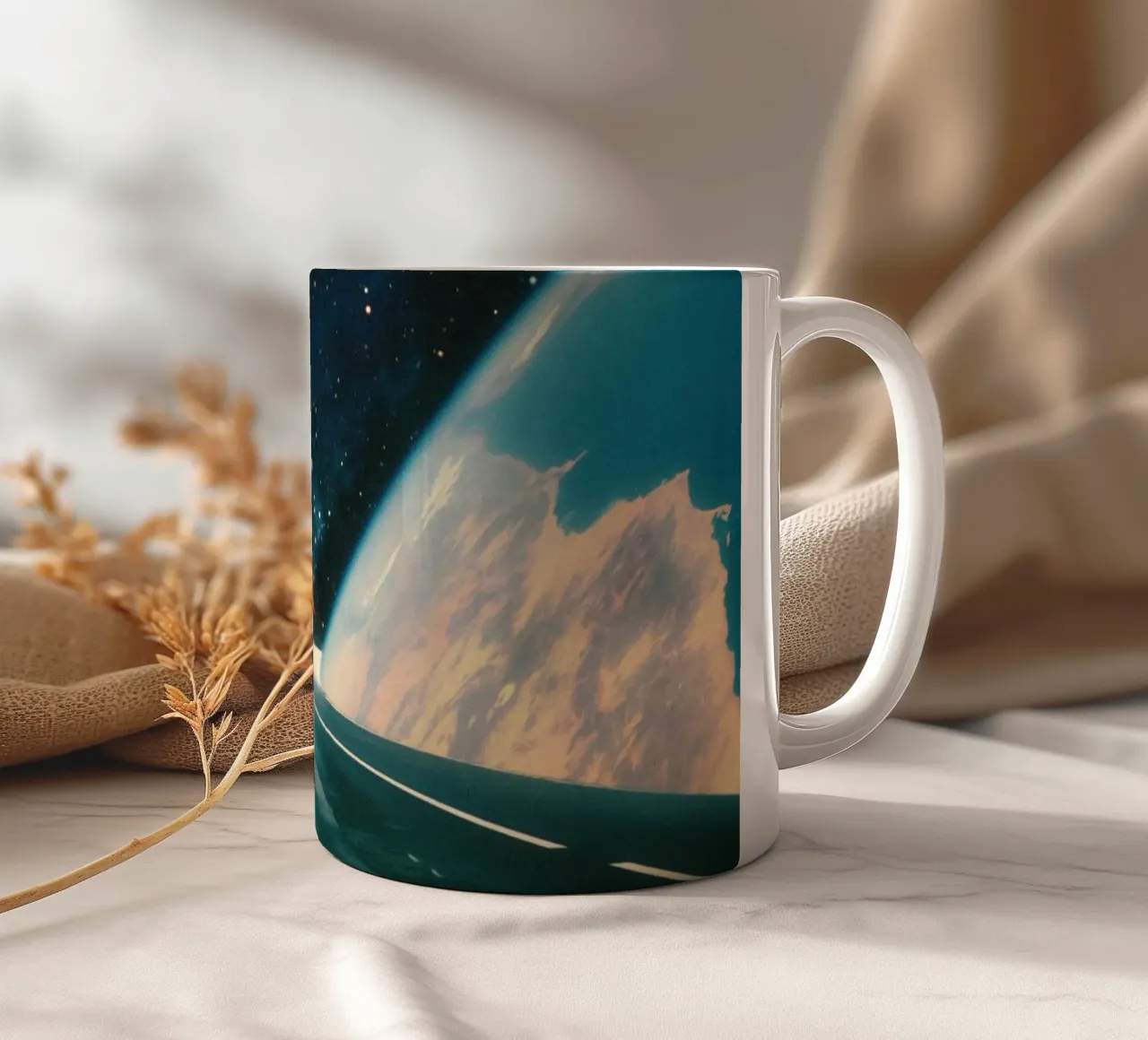 Nimm mich mit zu den Sternen Keramik Tasse von Taudalpoi