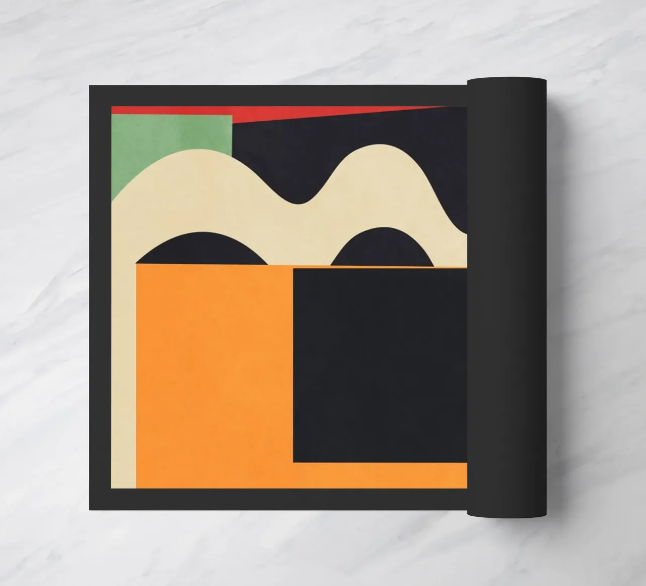 Kleurrijke geometrische abstracte kunst 6 deurmat van Gaite