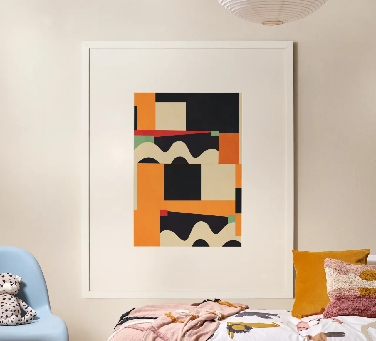 Colorful Geometric Abstract Art 6 hahnemühle by Gaite