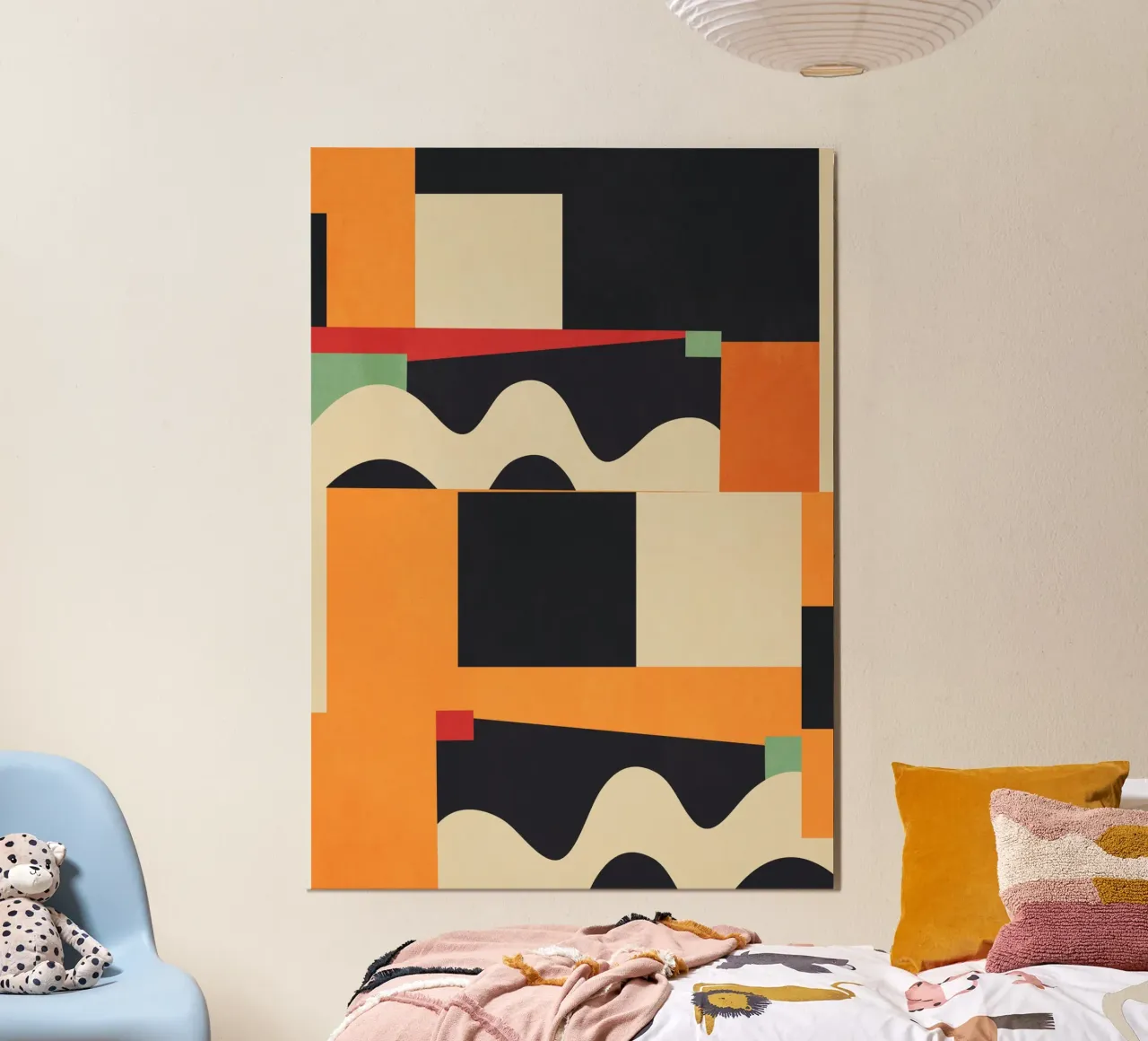Colorful Geometric Abstract Art 6 hahnemühle by Gaite