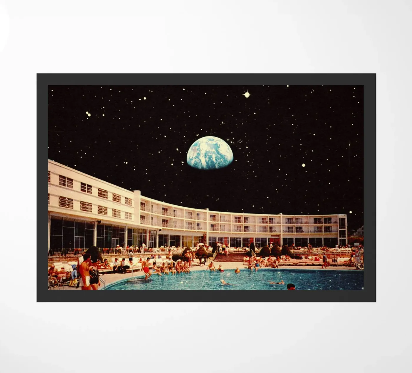 Der Lunar Pool Fußmatte von Taudalpoi