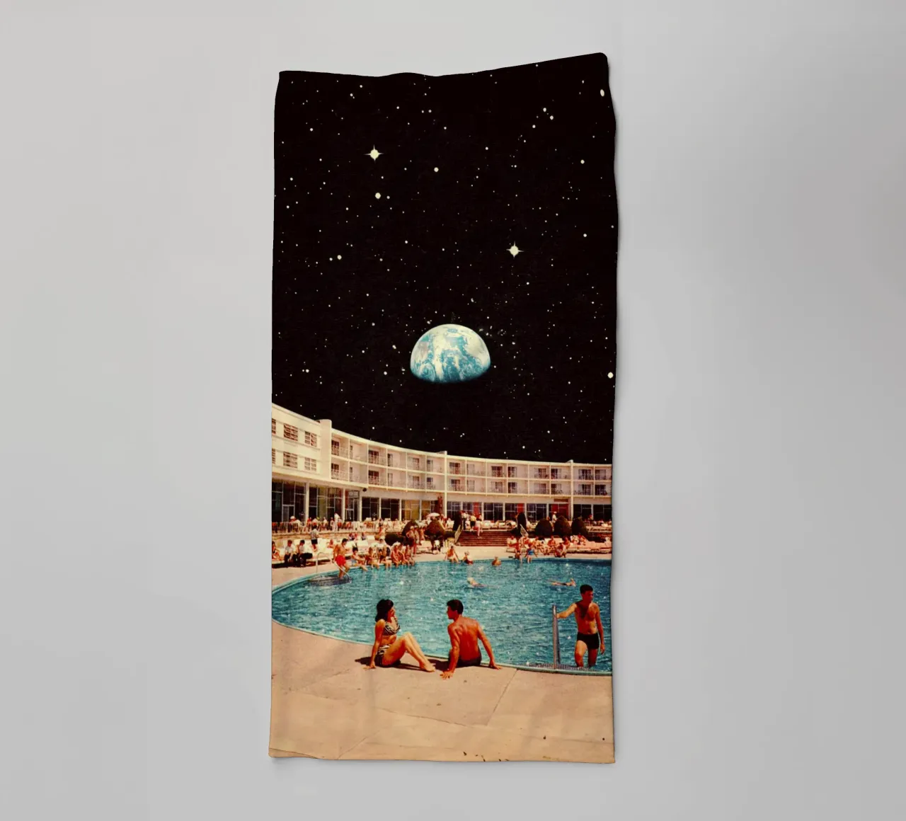 The Lunar Pool towel by Taudalpoi