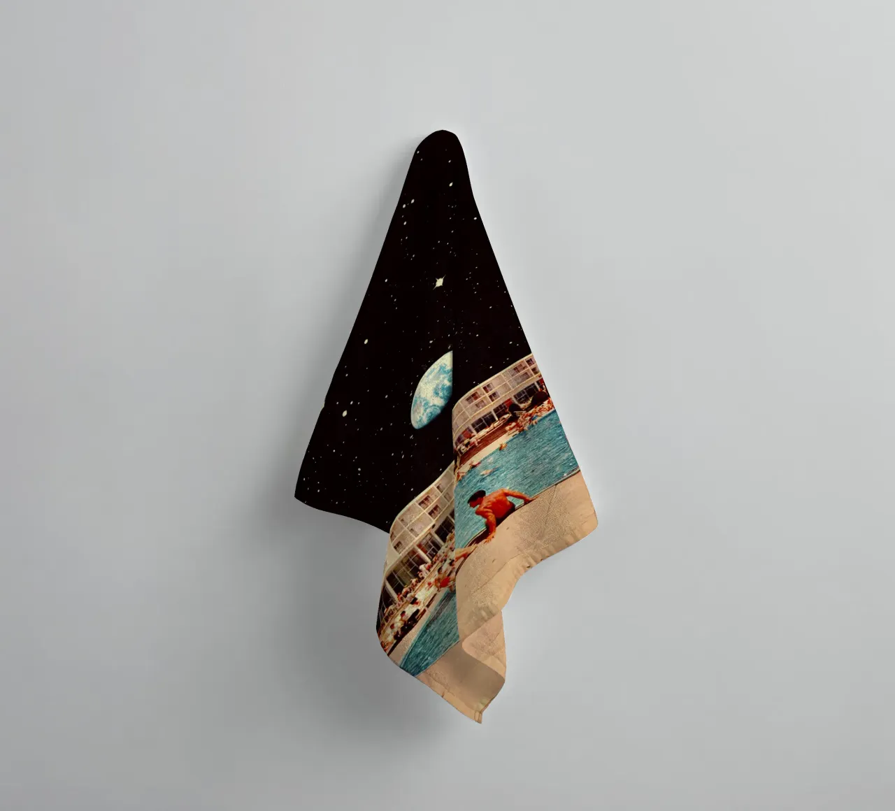 The Lunar Pool towel by Taudalpoi