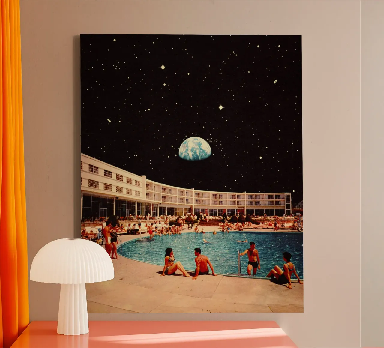 De maanpoel canvas met Baklijst van Taudalpoi