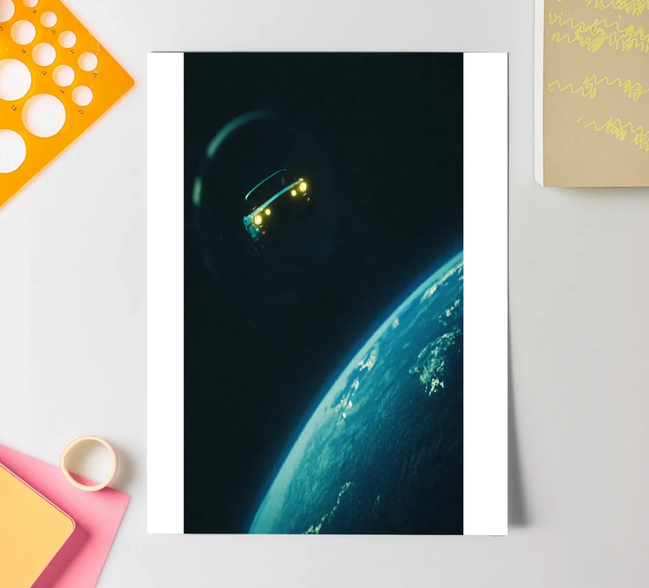 Road Trip In Space sticker sheet by Taudalpoi