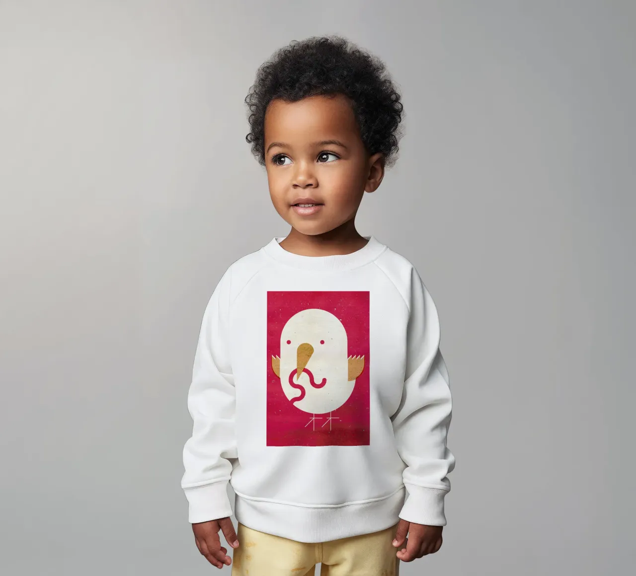 Big Bird felpa neonato da Komboh