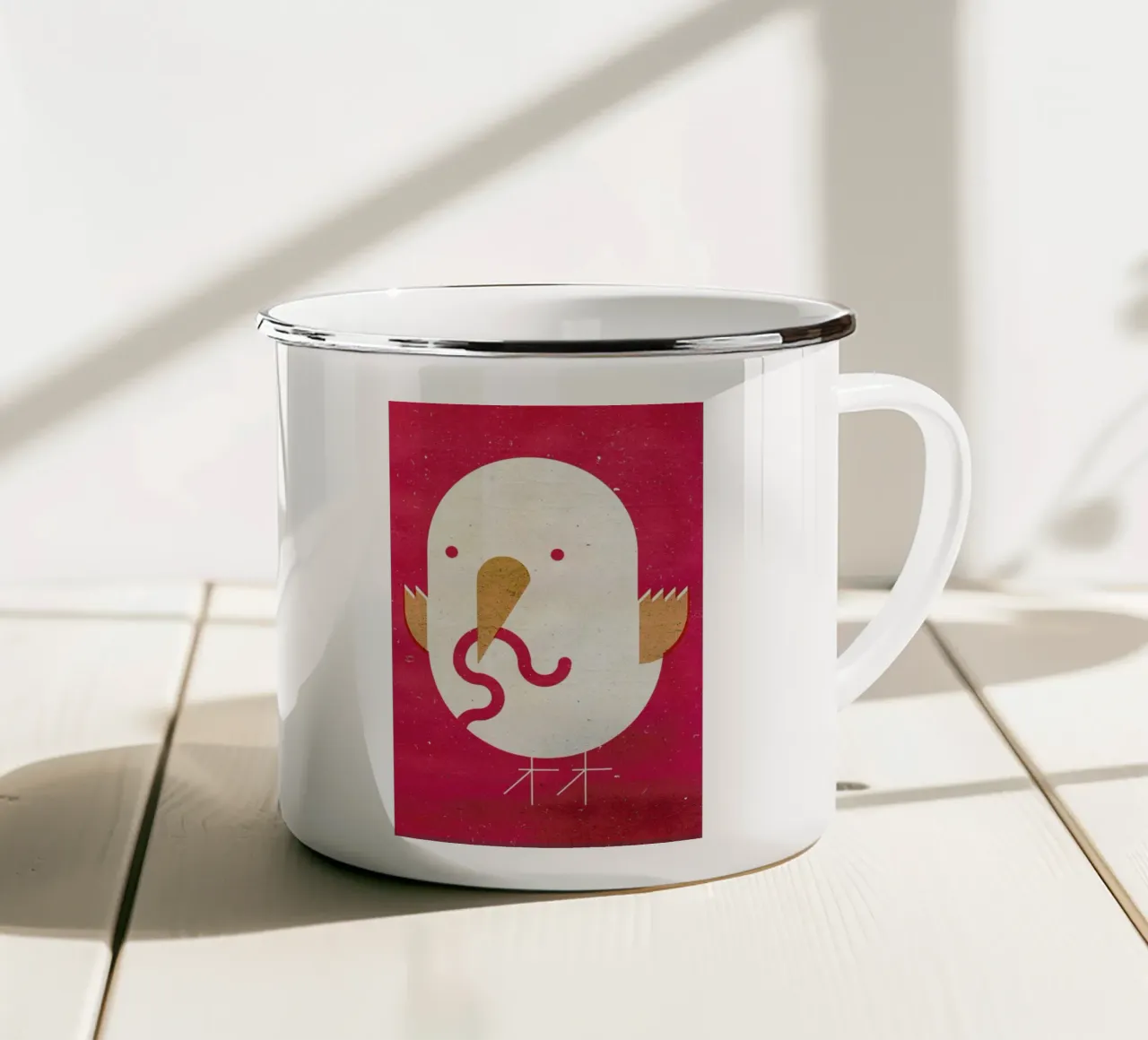Big Bird tazza in smalto da Komboh