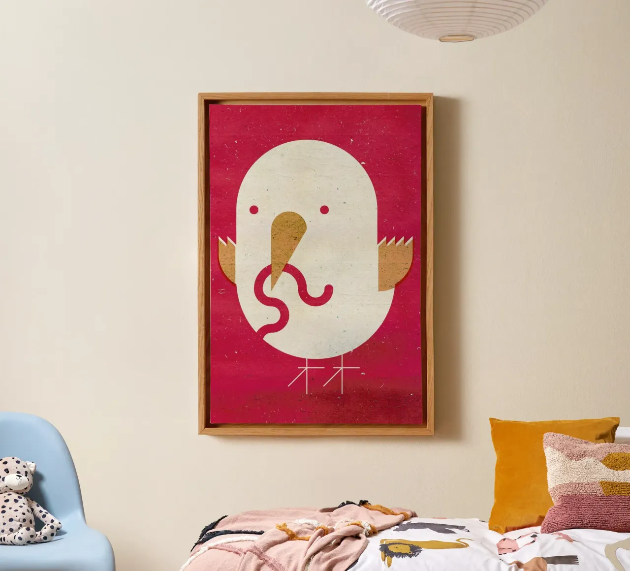 Big Bird canvas met Baklijst van Komboh