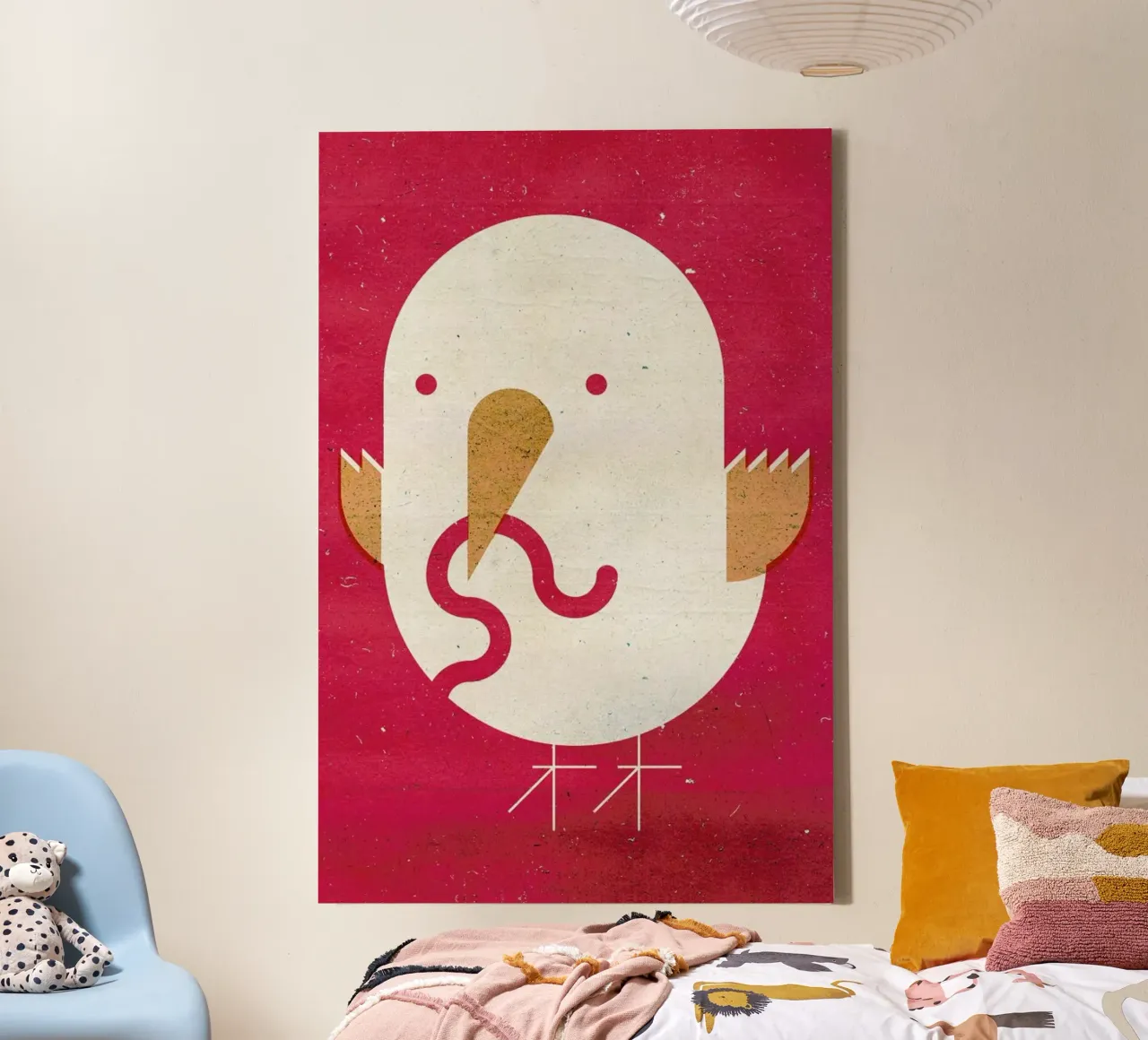 Big Bird canvas met Baklijst van Komboh