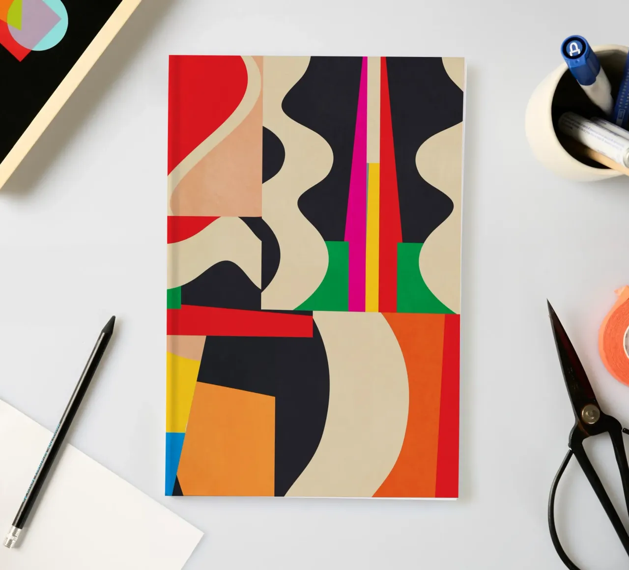 Arte astratta geometrica colorata diario da Gaite
