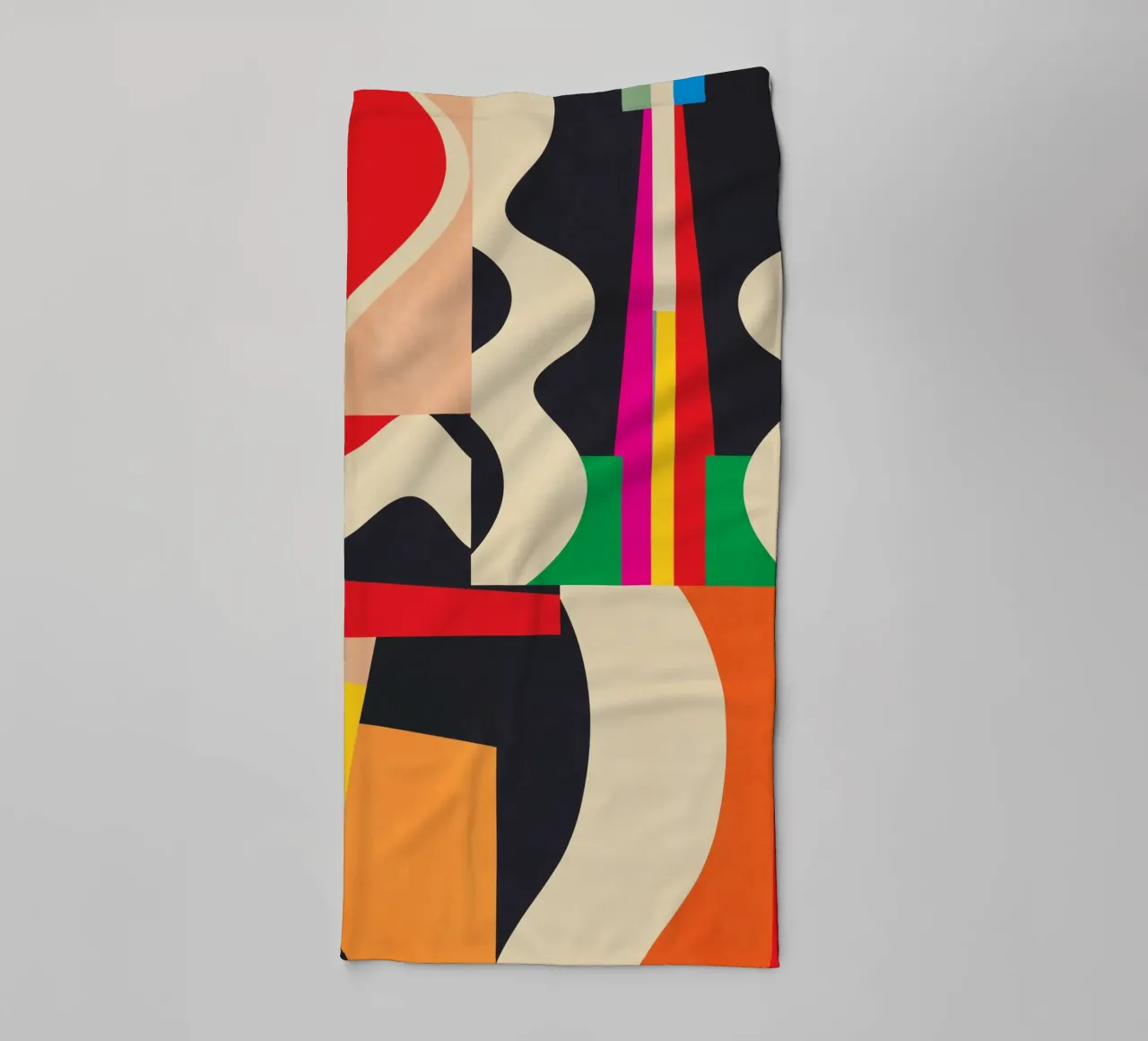 Arte astratta geometrica colorata asciugamano da bagno da Gaite