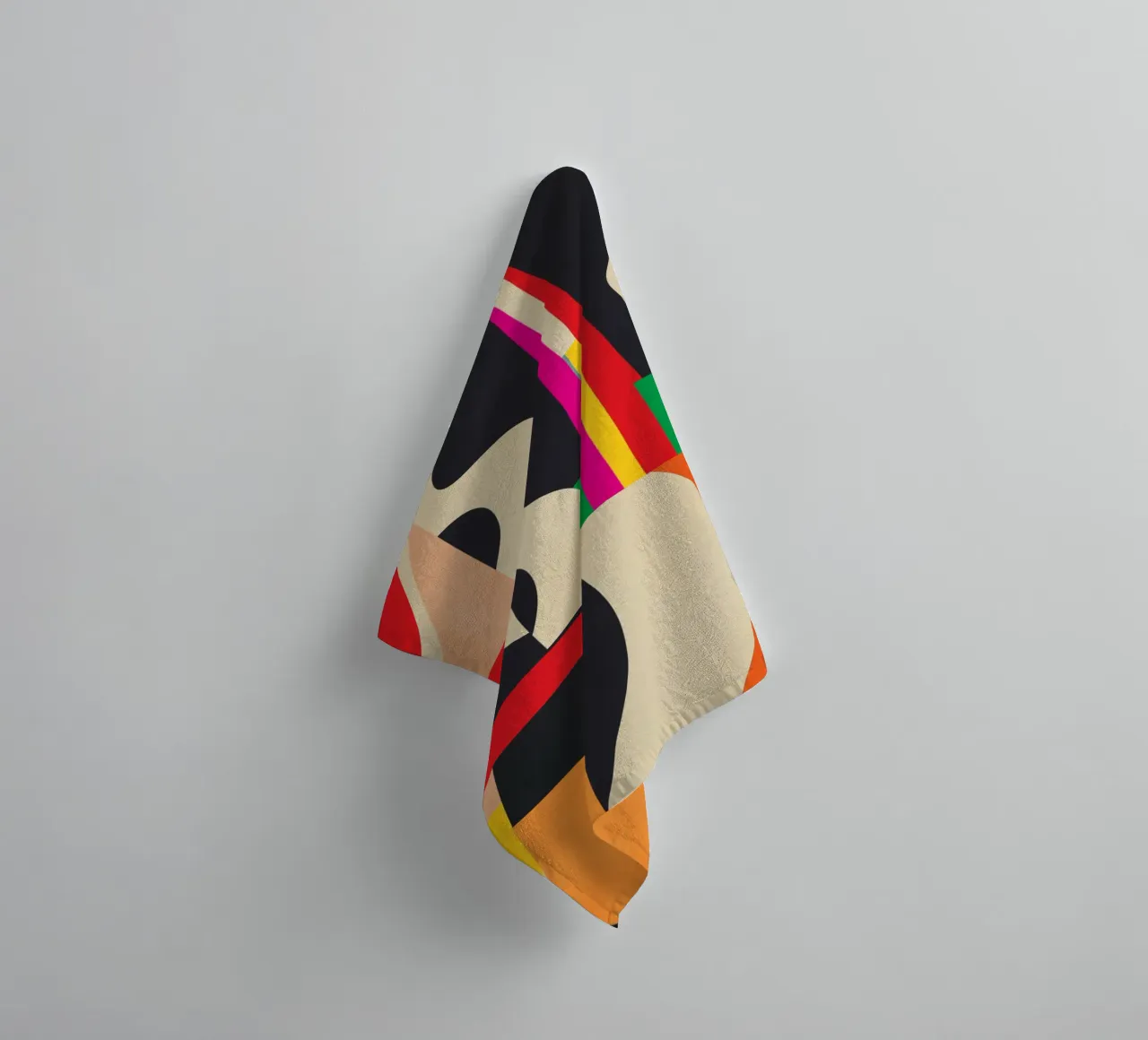 Arte astratta geometrica colorata asciugamano da bagno da Gaite