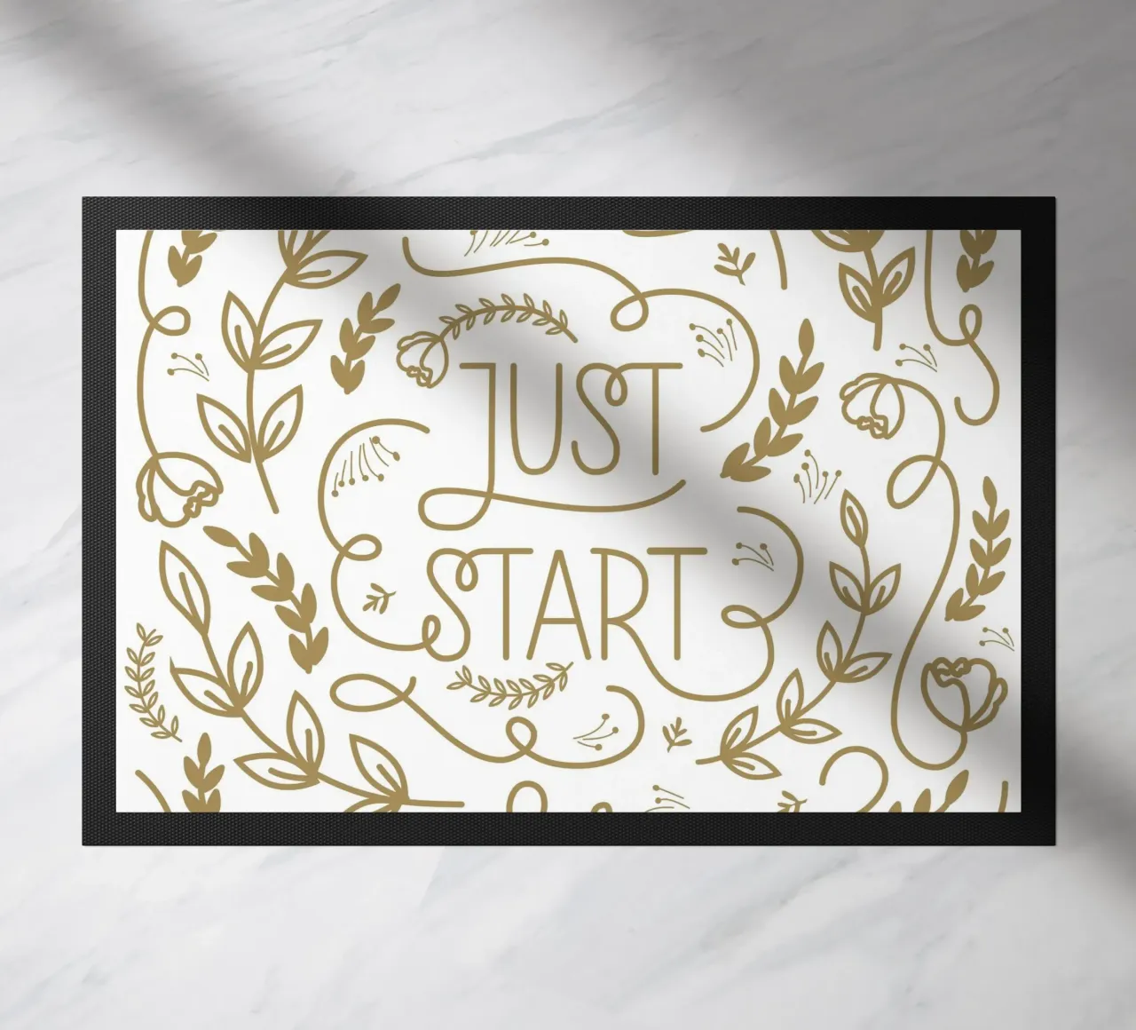 Just Start deurmat van anisillustration