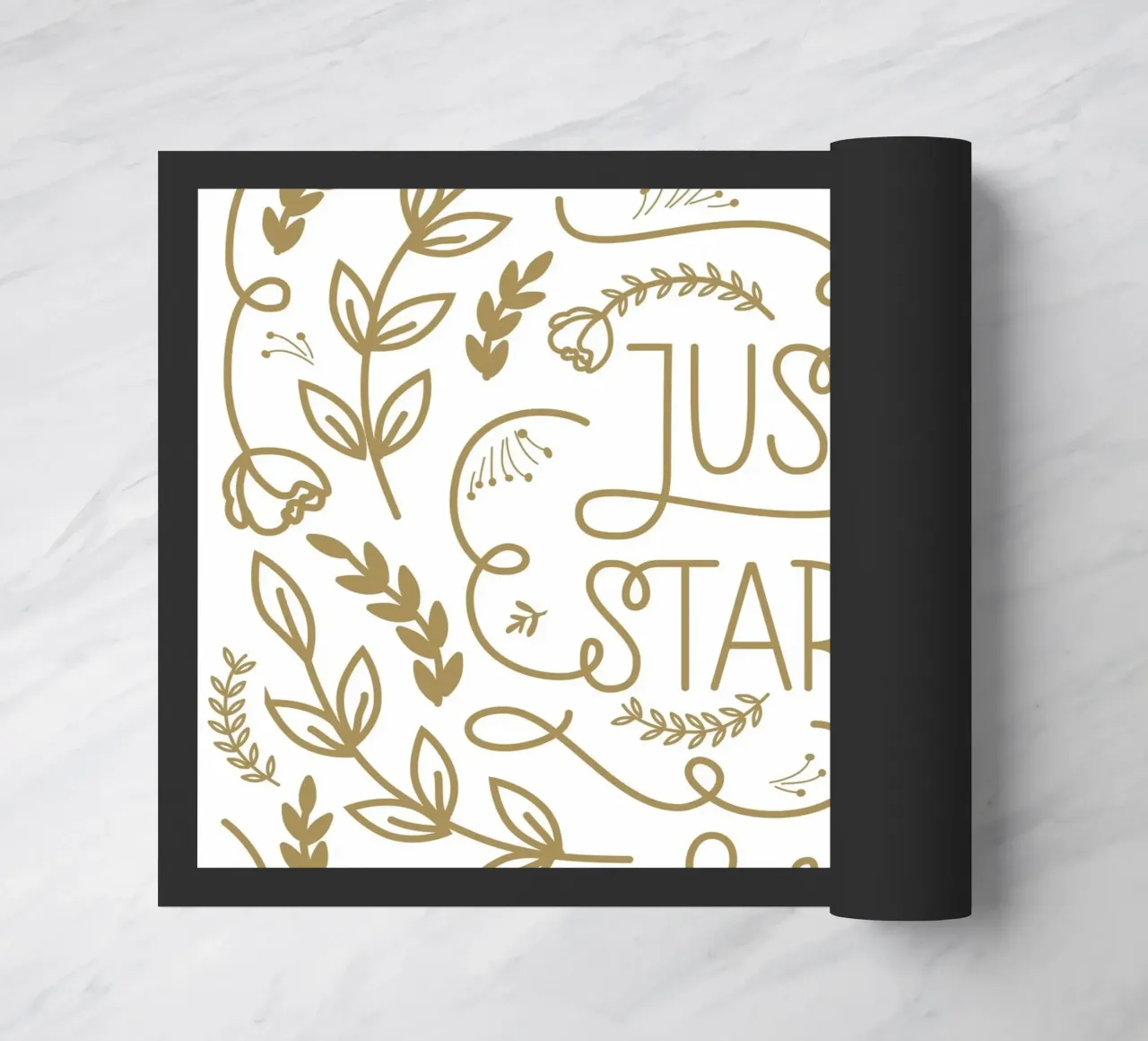 Just Start deurmat van anisillustration