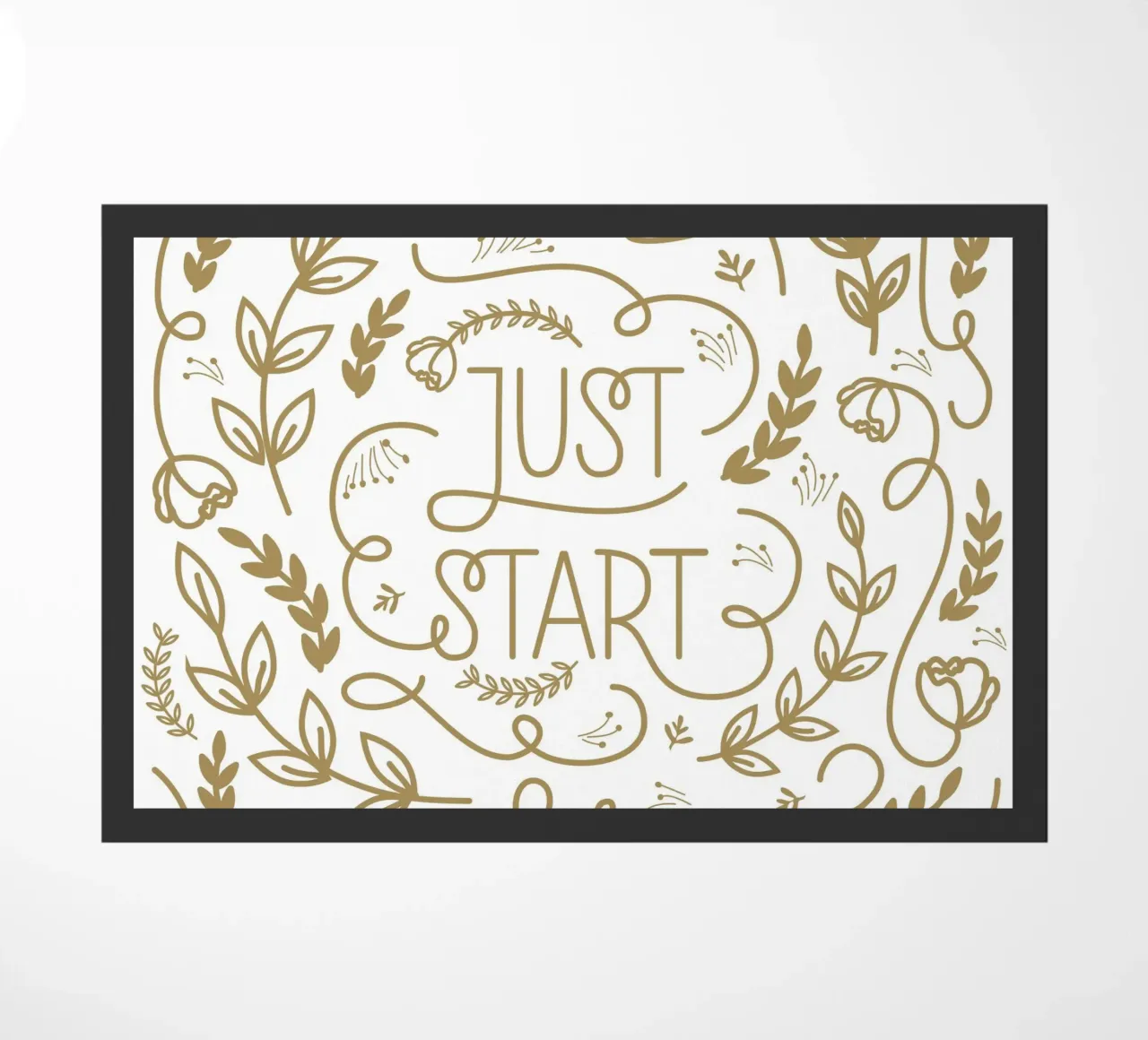 Just Start deurmat van anisillustration