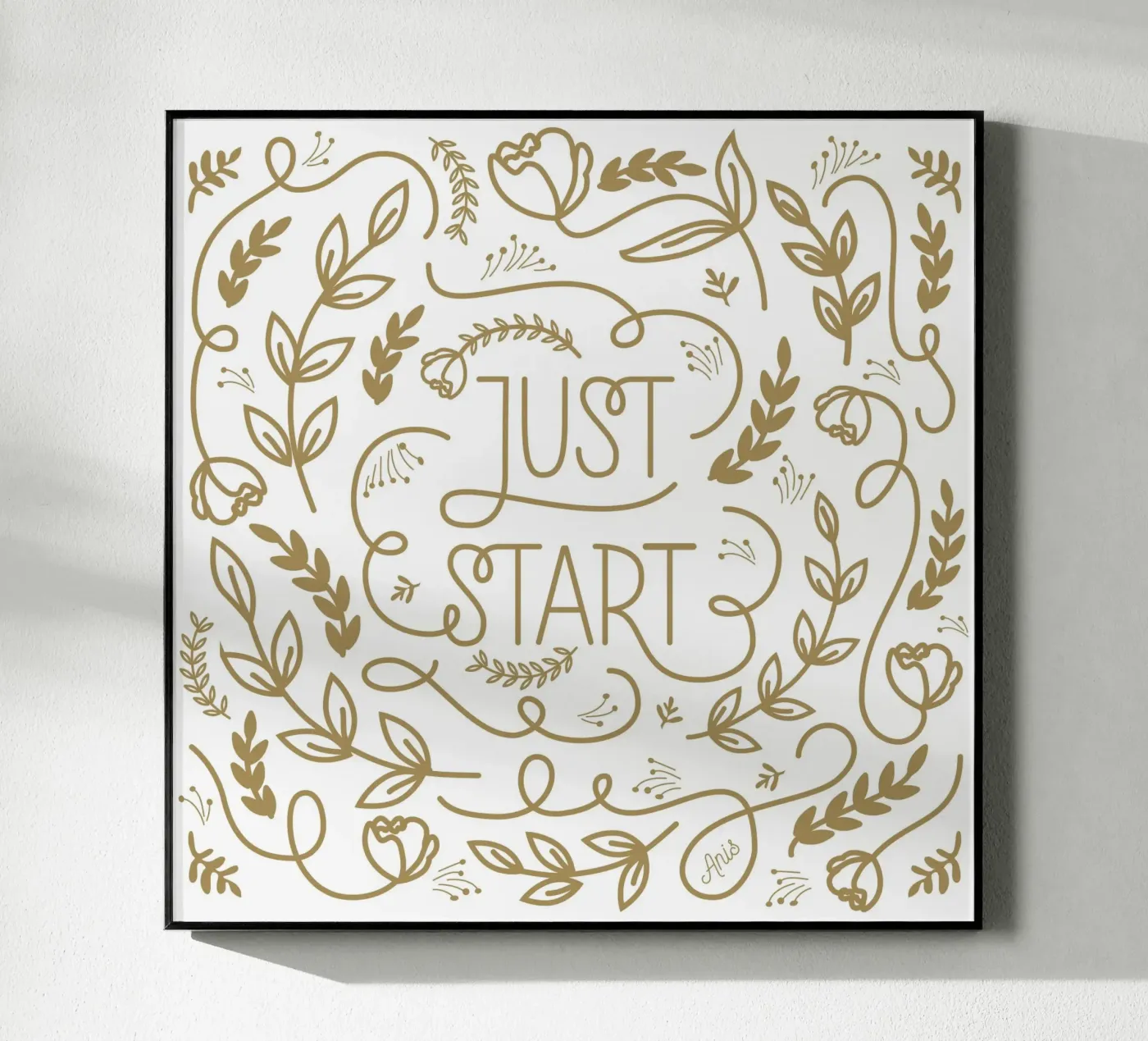 Just Start plexiglass da anisillustration