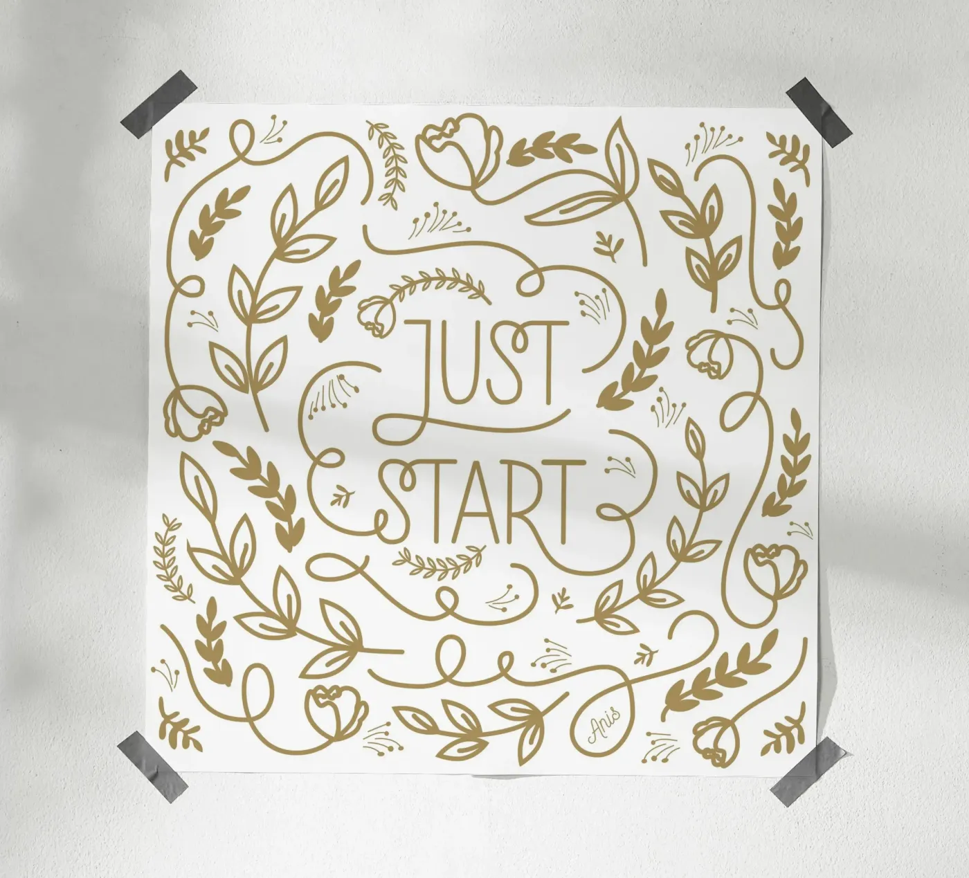 Just Start poster da anisillustration
