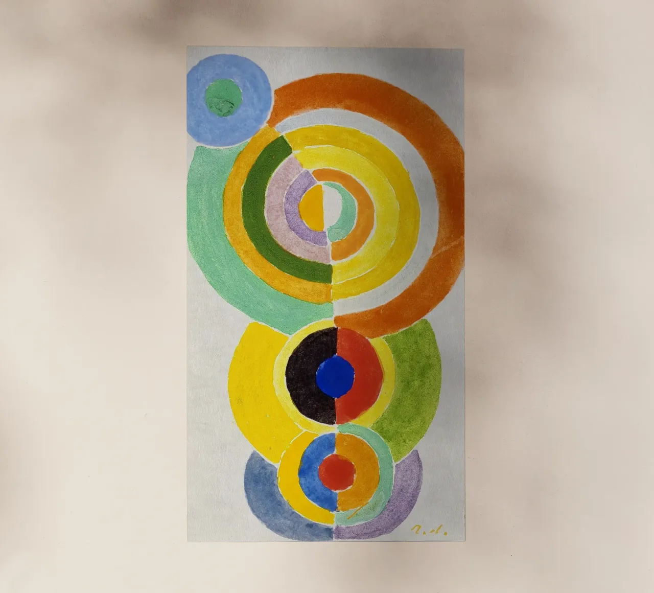 Robert Delaunay - Ritmo I. pellicola backlit da ARTOTHEK