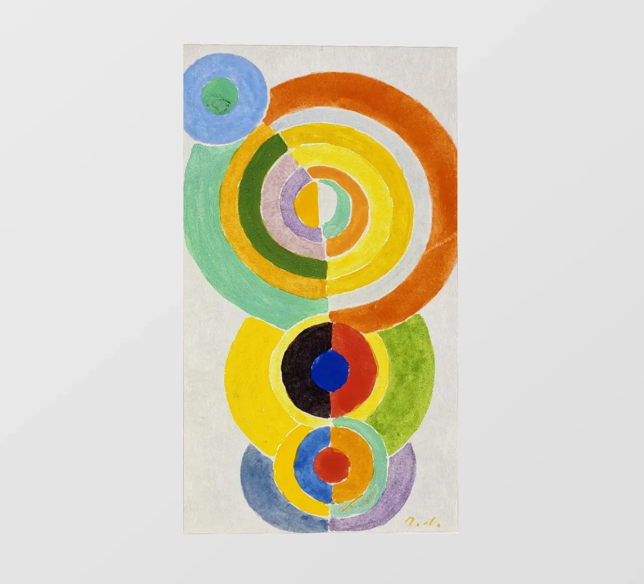 Robert Delaunay - Ritmo I. pellicola backlit da ARTOTHEK