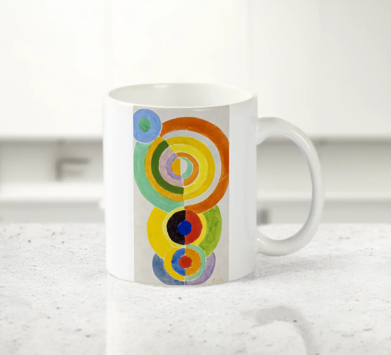 Robert Delaunay - Ritmo I. tazza in ceramica da ARTOTHEK