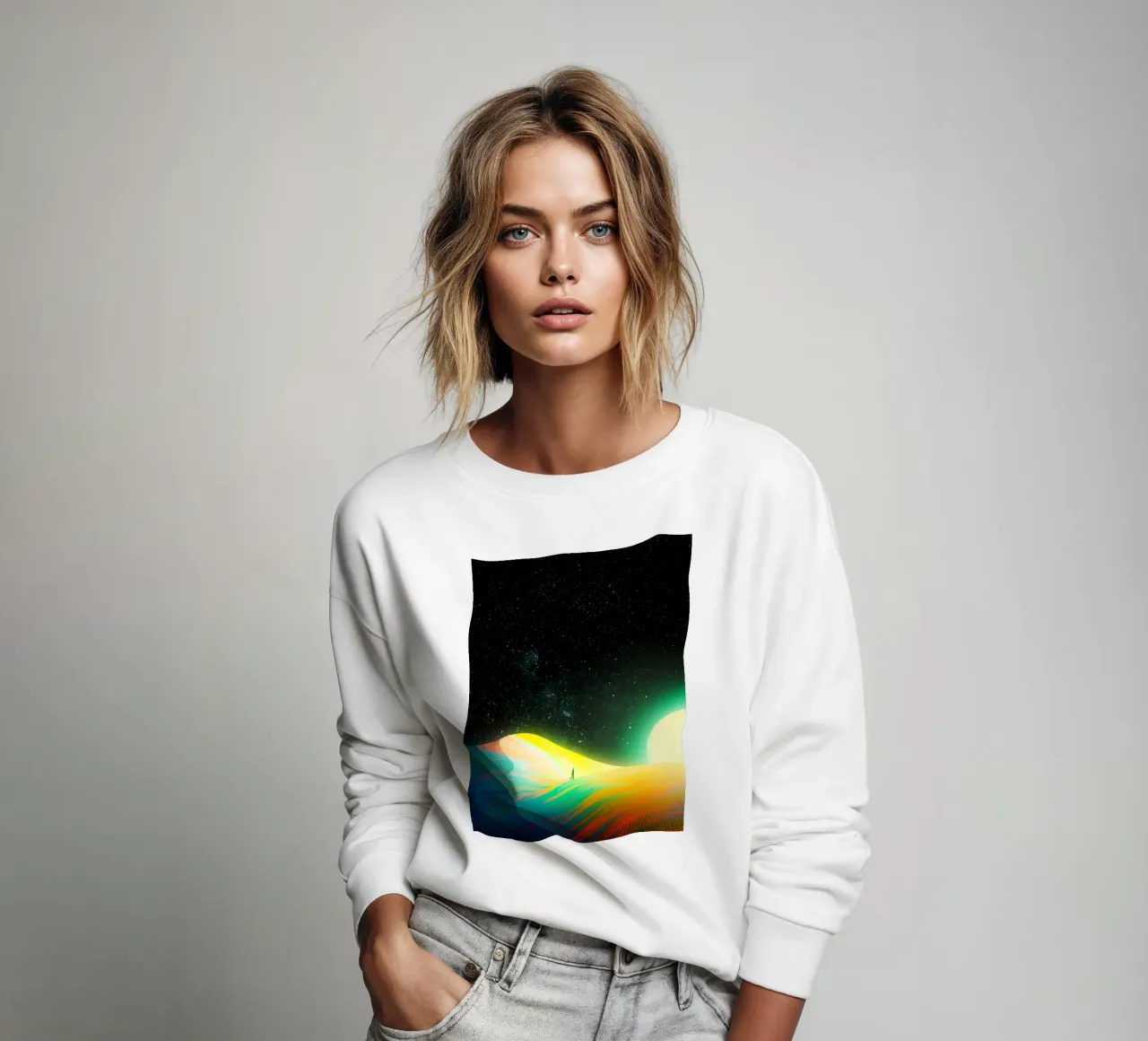 Dune arcobaleno nello spazio felpa da Taudalpoi