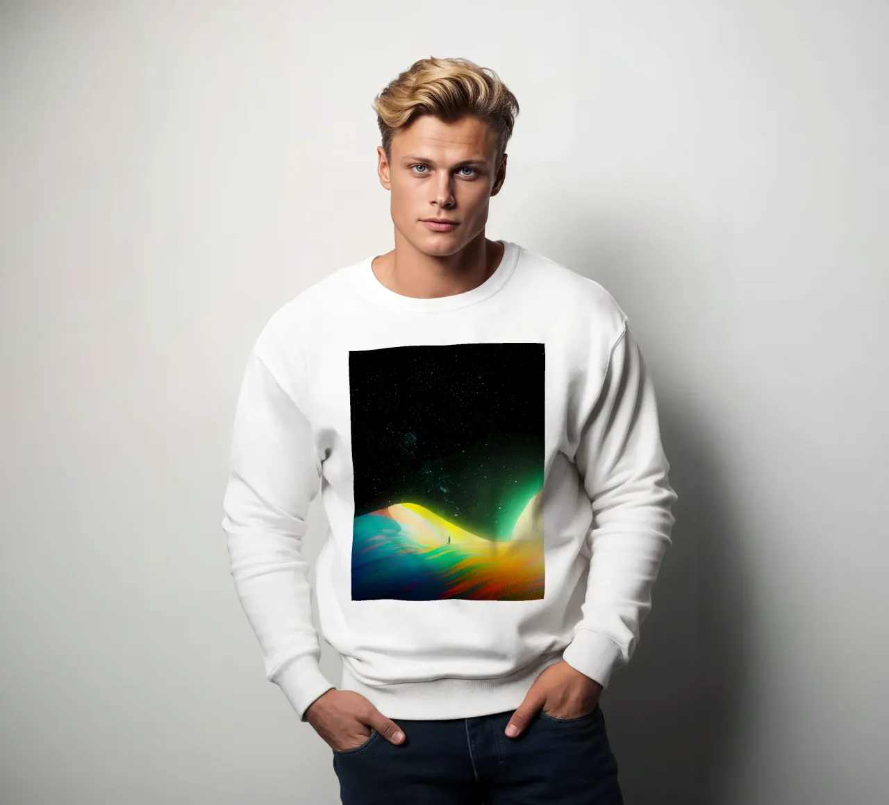 Dune arcobaleno nello spazio felpa da Taudalpoi