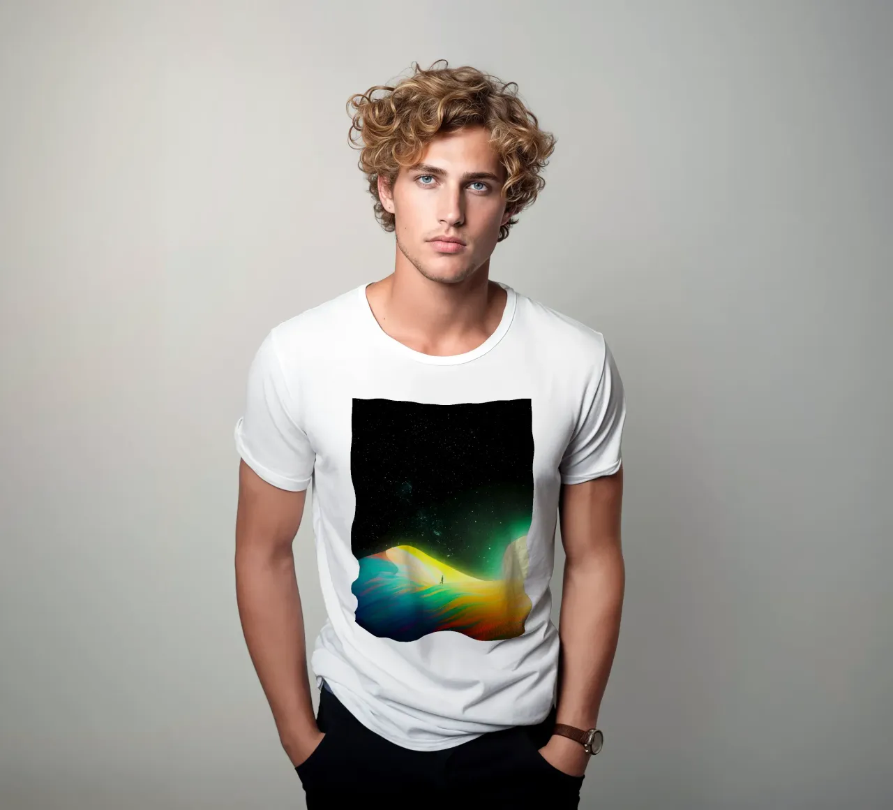 Dune arcobaleno nello spazio t-shirt da Taudalpoi