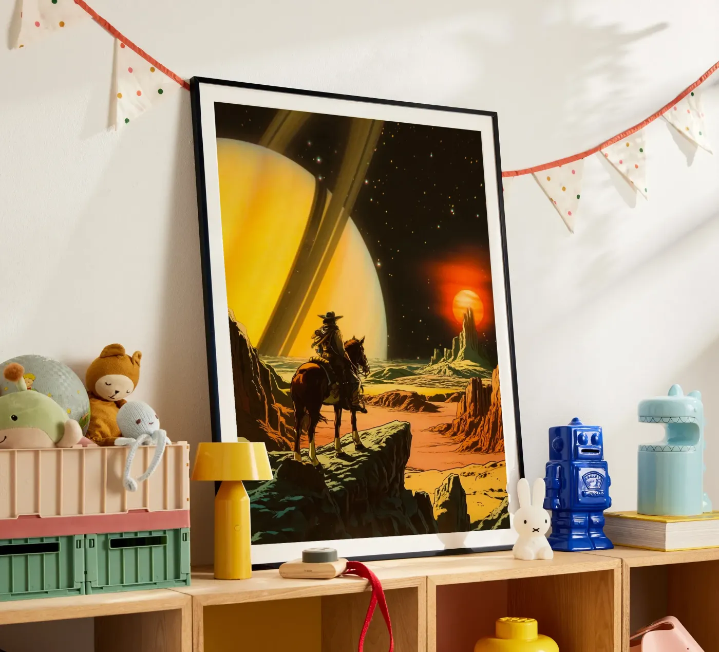 Kosmische cowboy poster van Taudalpoi