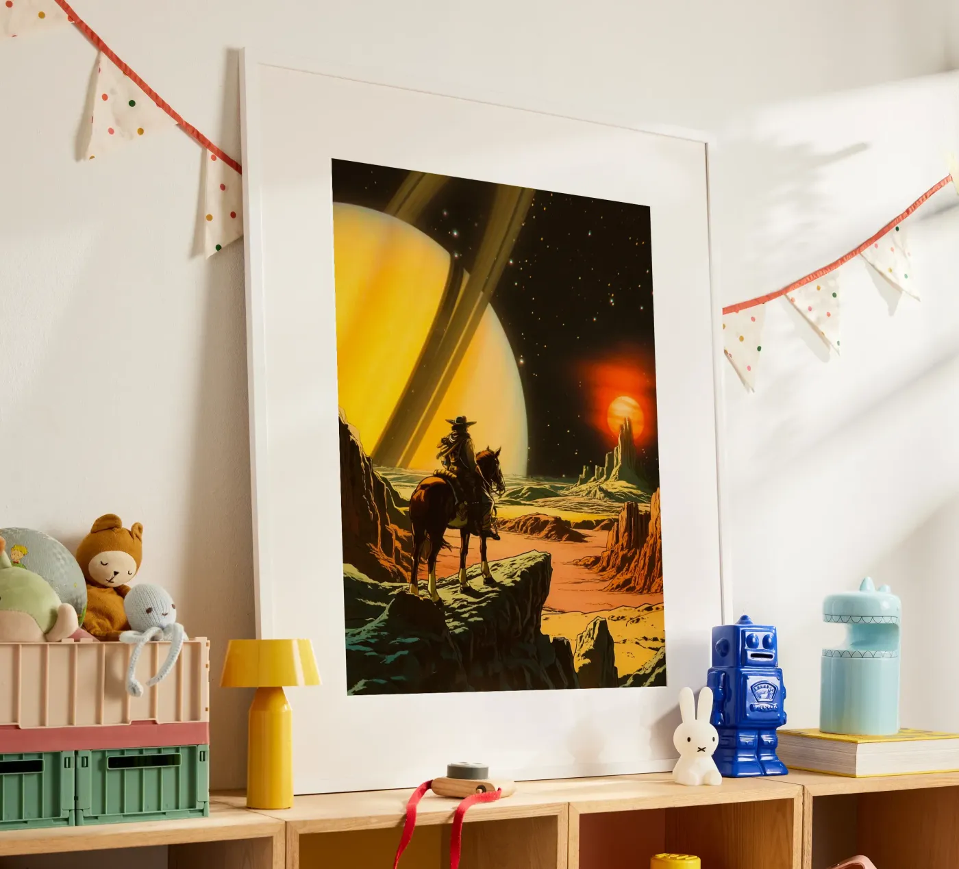 Kosmische cowboy poster van Taudalpoi