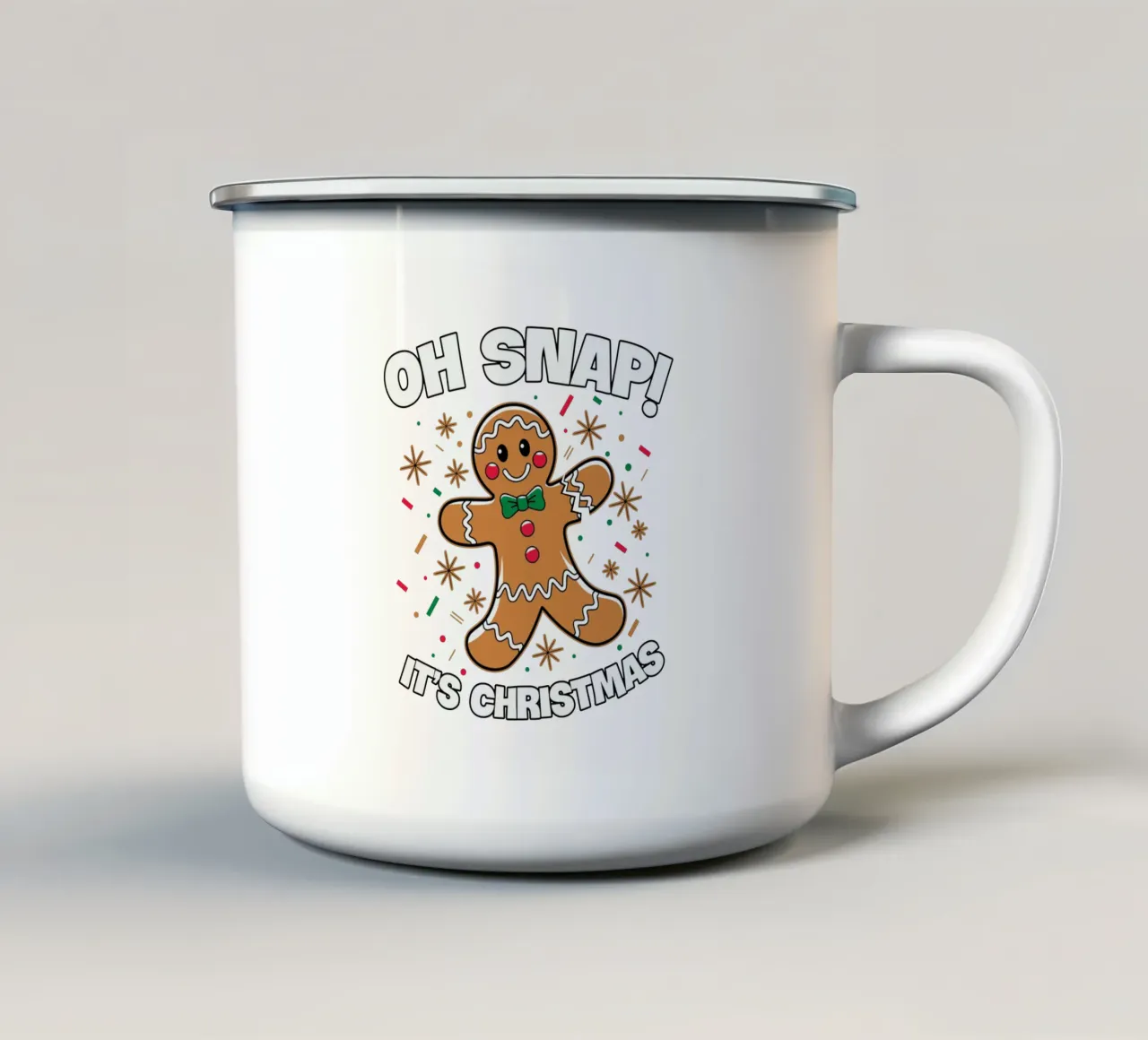 Oh snap! It's Christmas tazza in smalto da edsonramosart