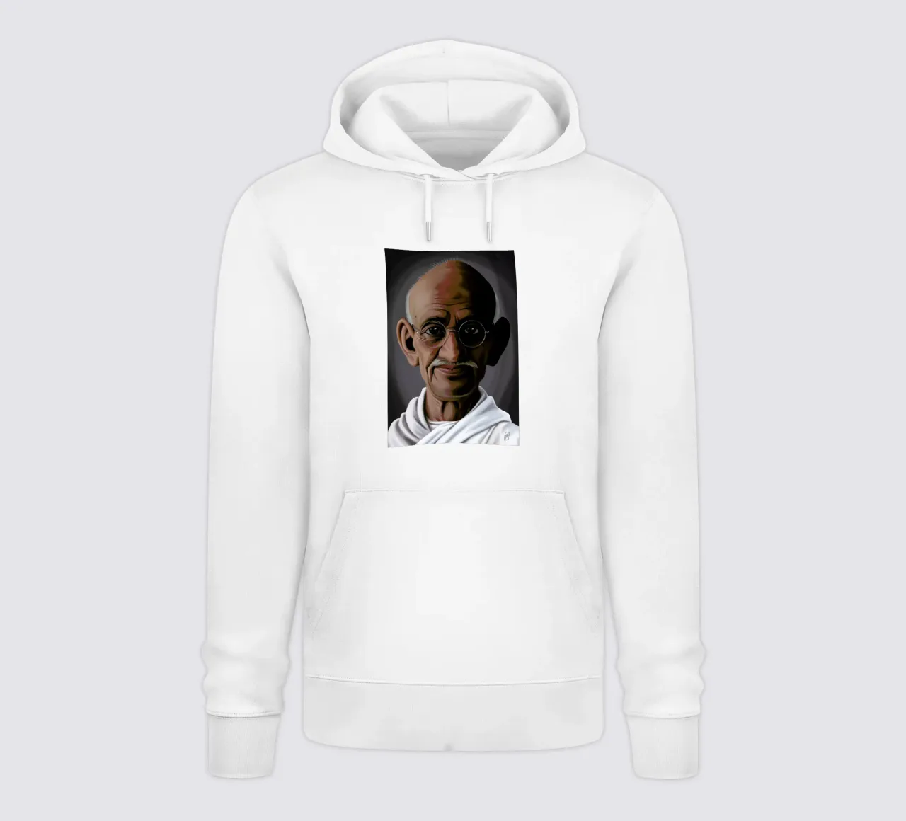 Mahatma Gandhi felpa con cappuccio da Rob Art | Illustration