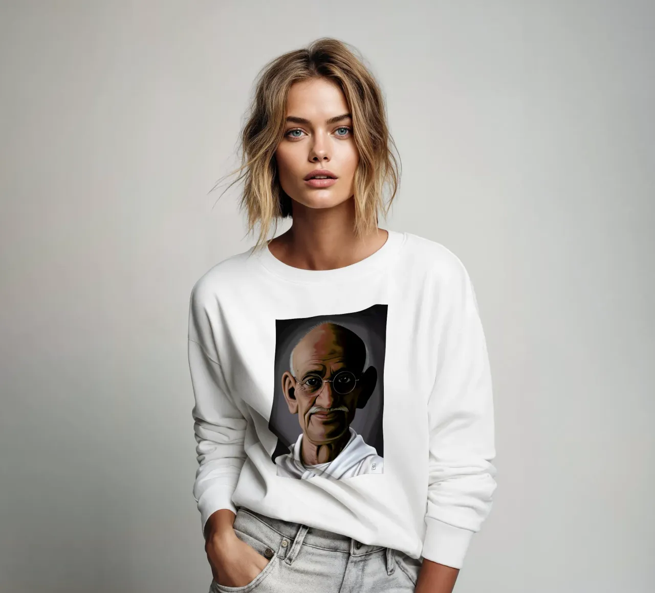 Mahatma Gandhi felpa da Rob Art | Illustration