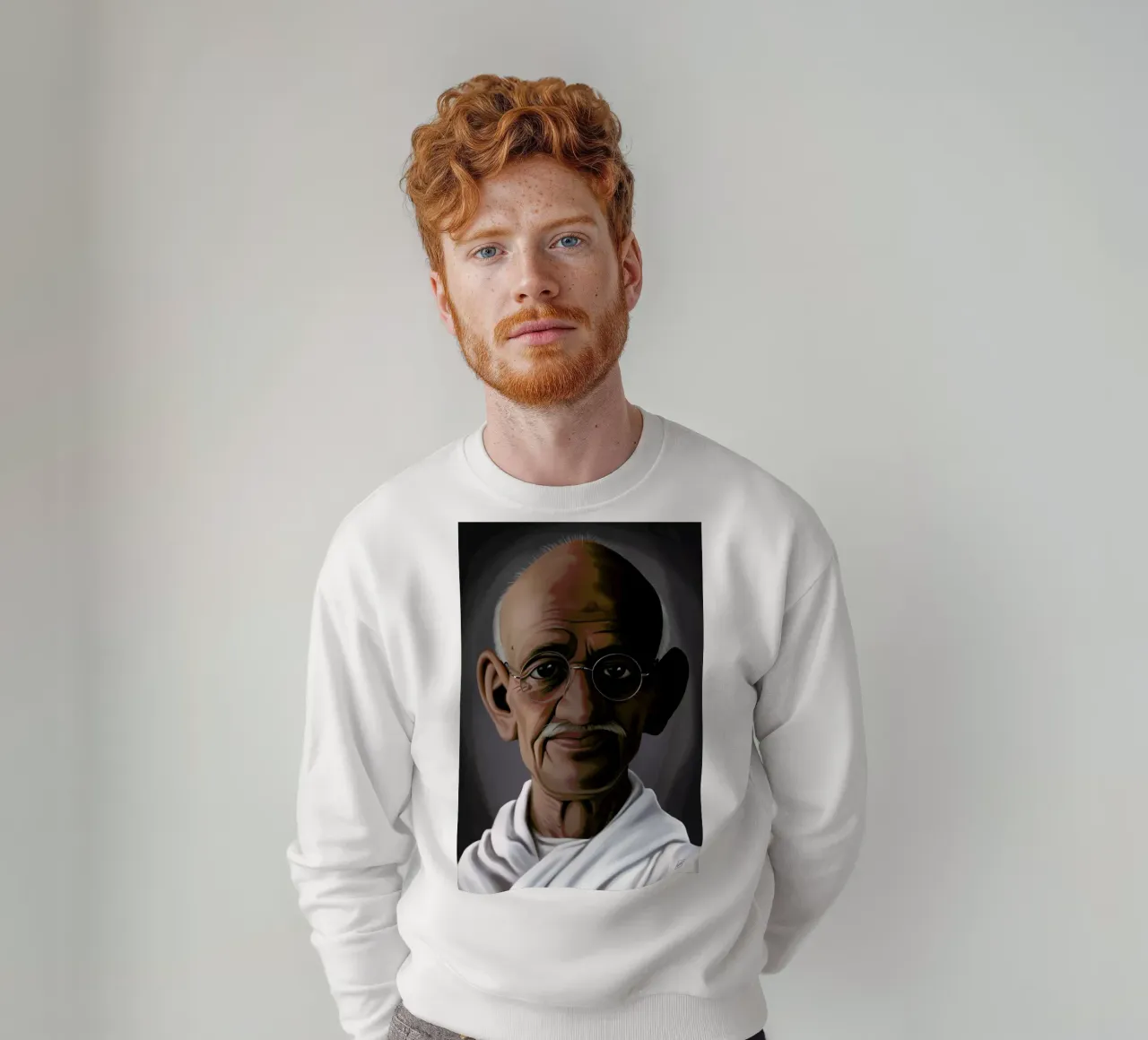 Mahatma Gandhi felpa da Rob Art | Illustration