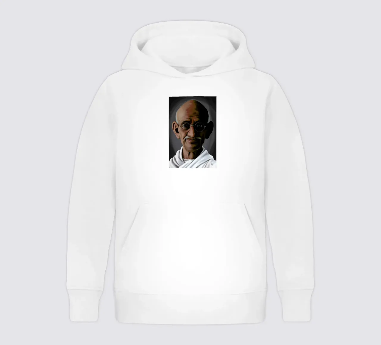 Mahatma Gandhi felpa bambino con cappuccio da Rob Art | Illustration