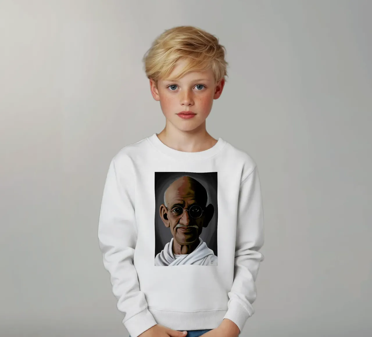 Mahatma Gandhi felpa bambino da Rob Art | Illustration