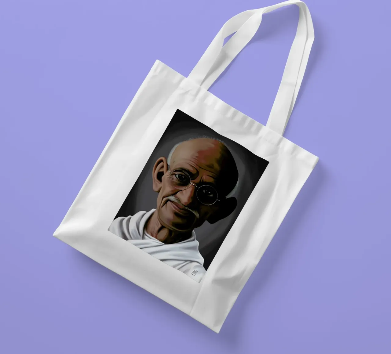 Mahatma Gandhi borsa in juta da Rob Art | Illustration