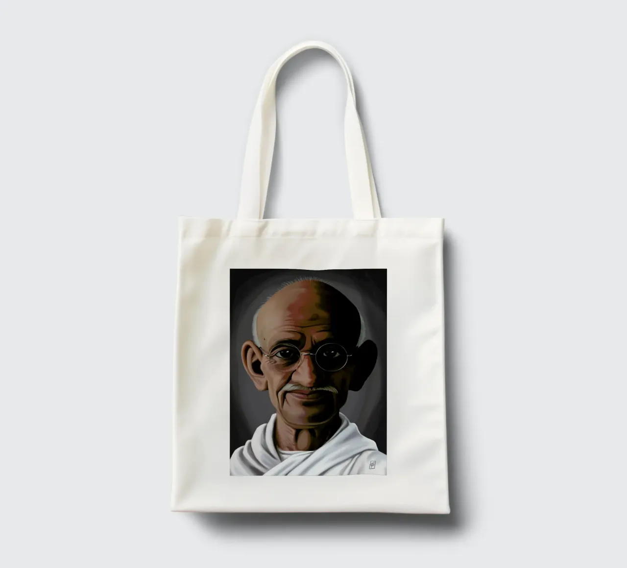 Mahatma Gandhi borsa in juta da Rob Art | Illustration