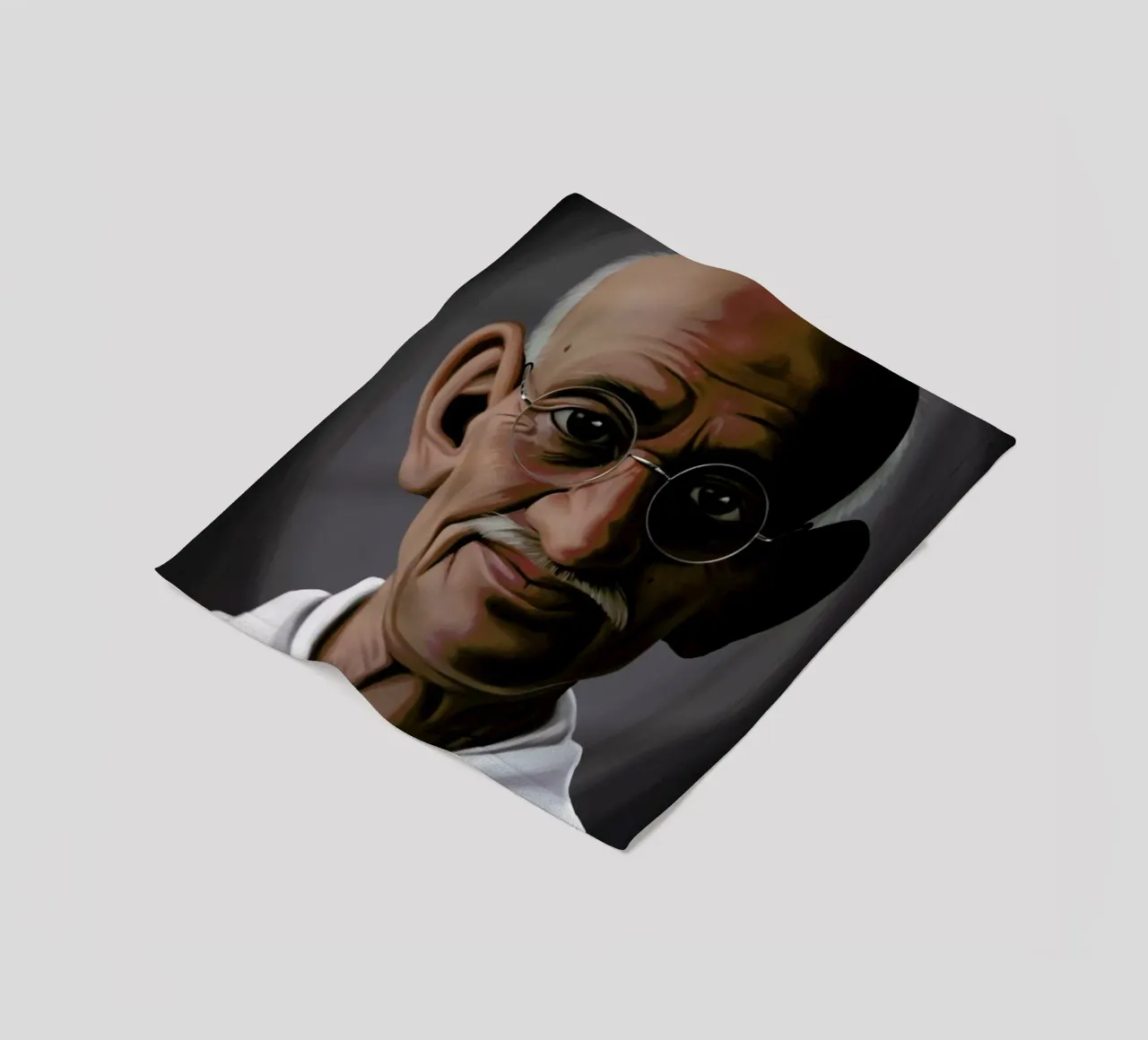 Mahatma Gandhi coperta in pile da Rob Art | Illustration