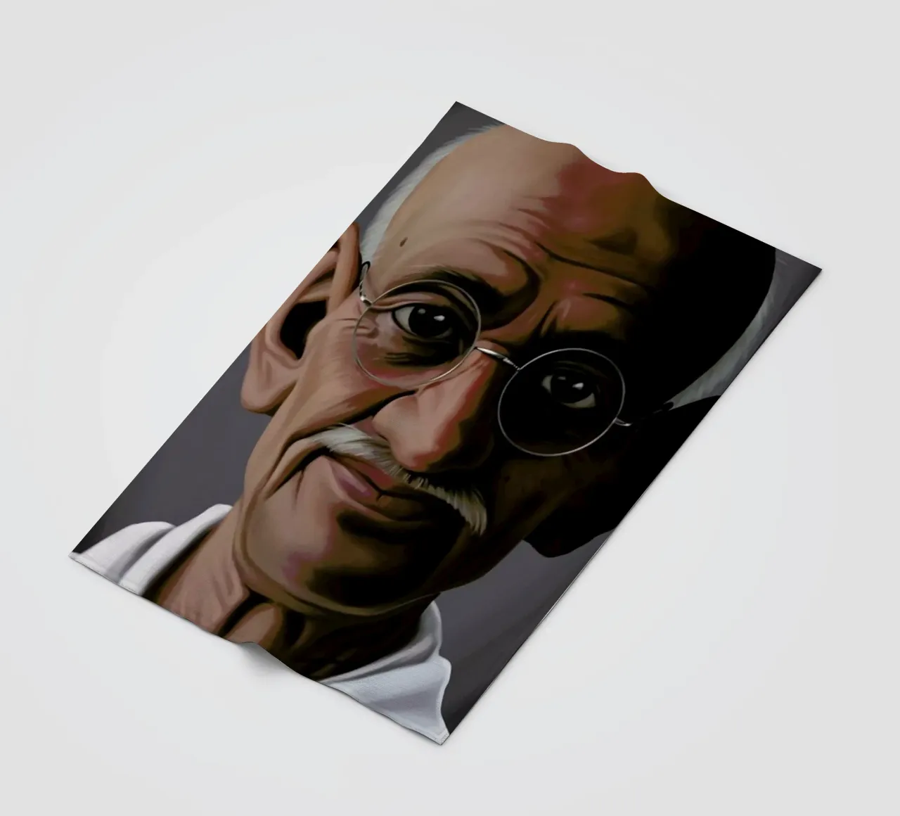 Mahatma Gandhi coperta in pile da Rob Art | Illustration