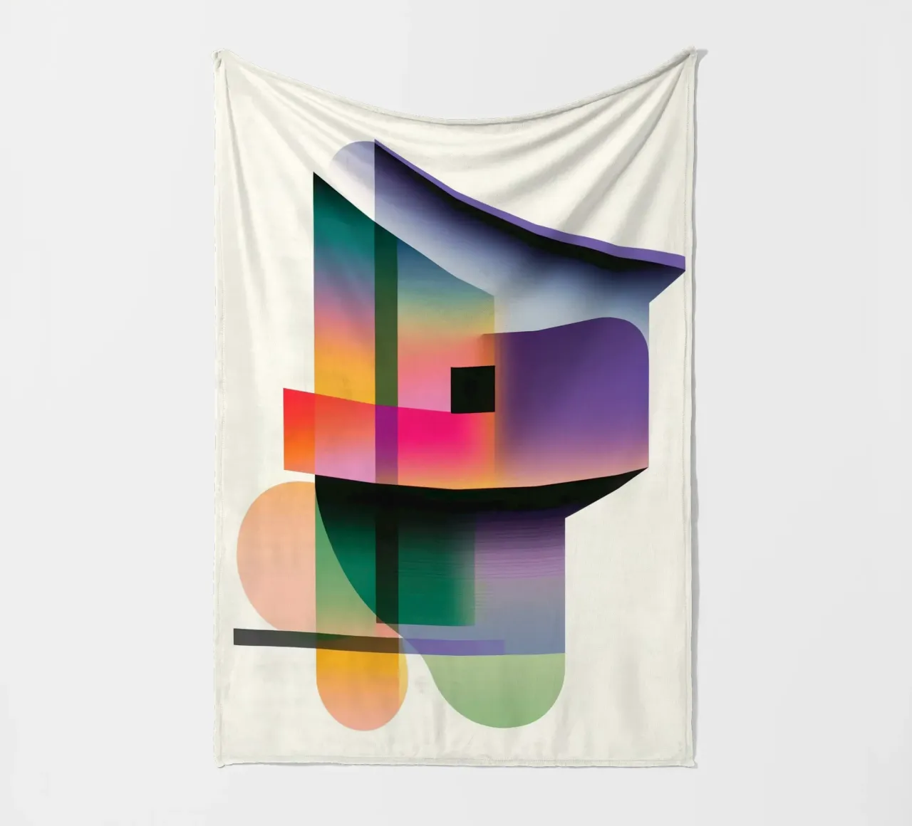 Forme geometriche colorate coperta in pile da Geometric