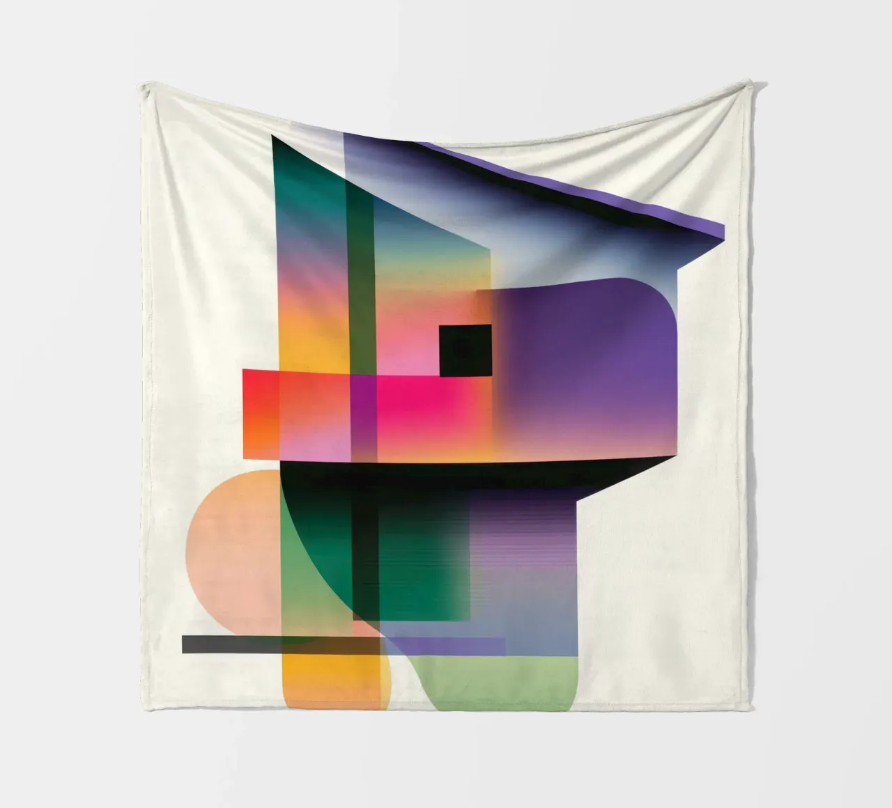 Forme geometriche colorate coperta in pile da Geometric