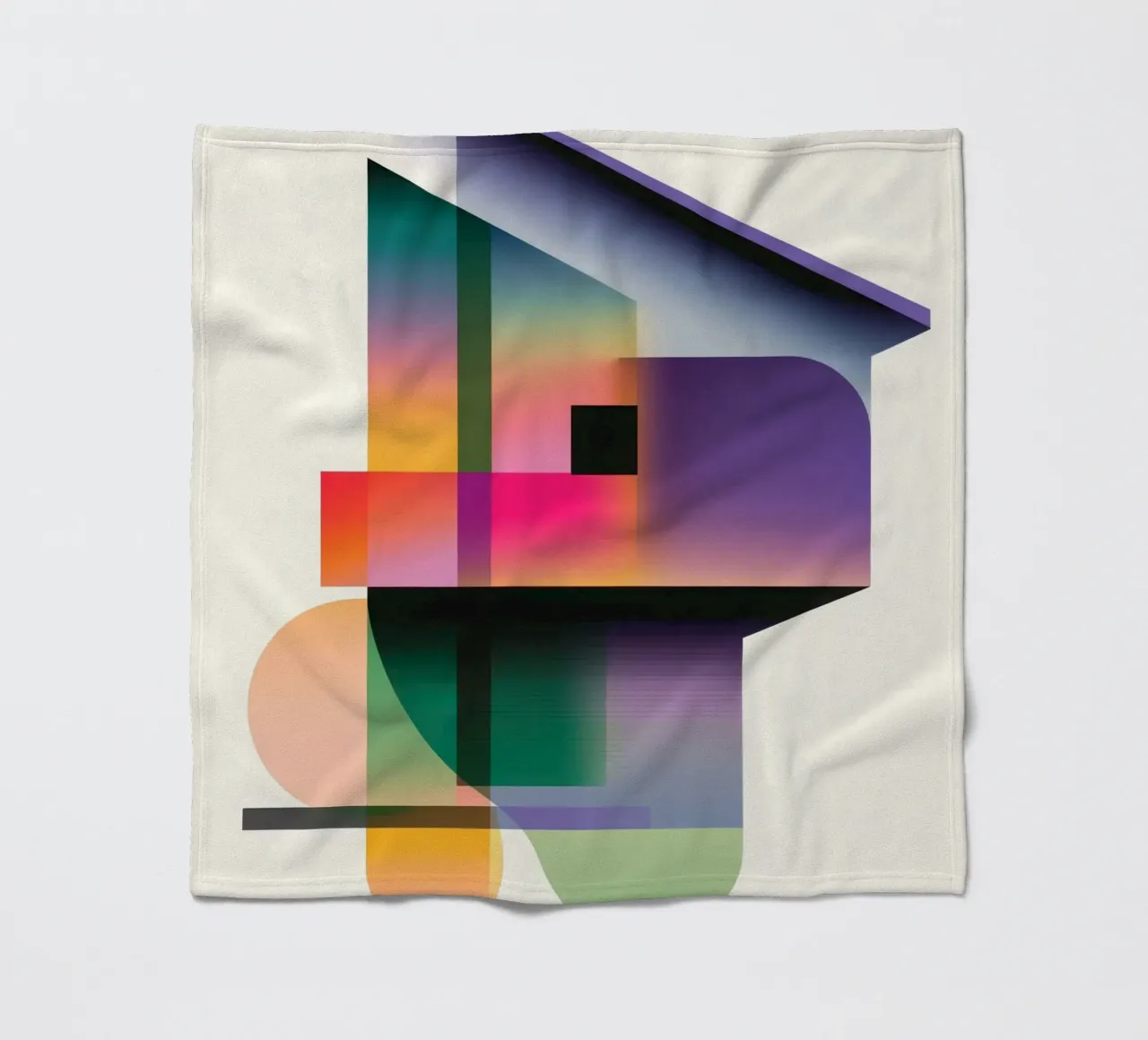 Forme geometriche colorate coperta in pile da Geometric