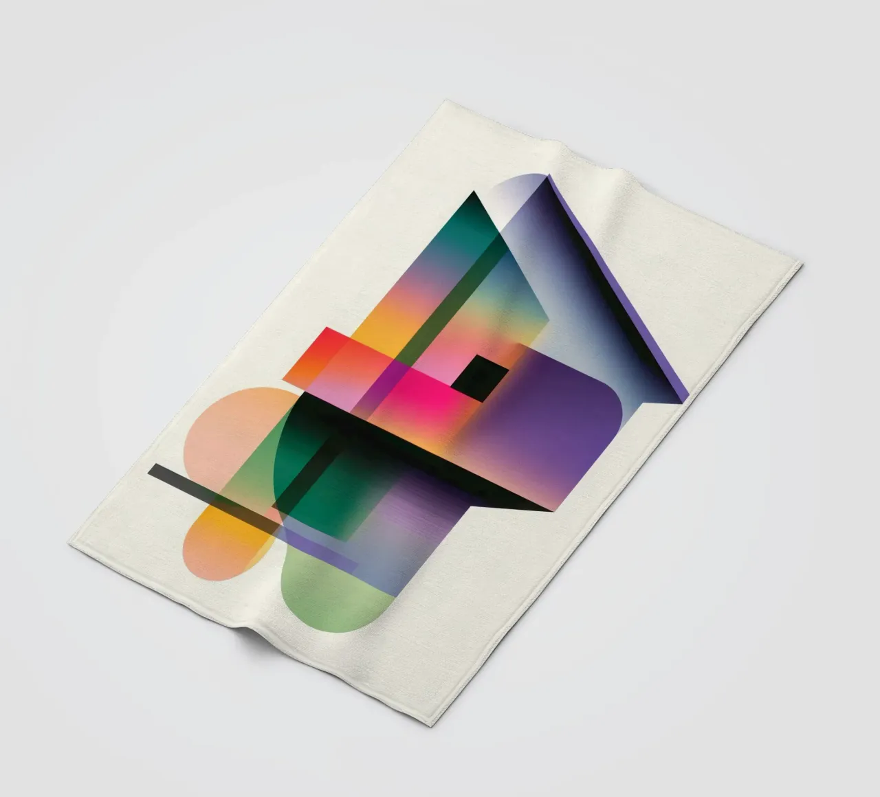 Forme geometriche colorate coperta in pile da Geometric