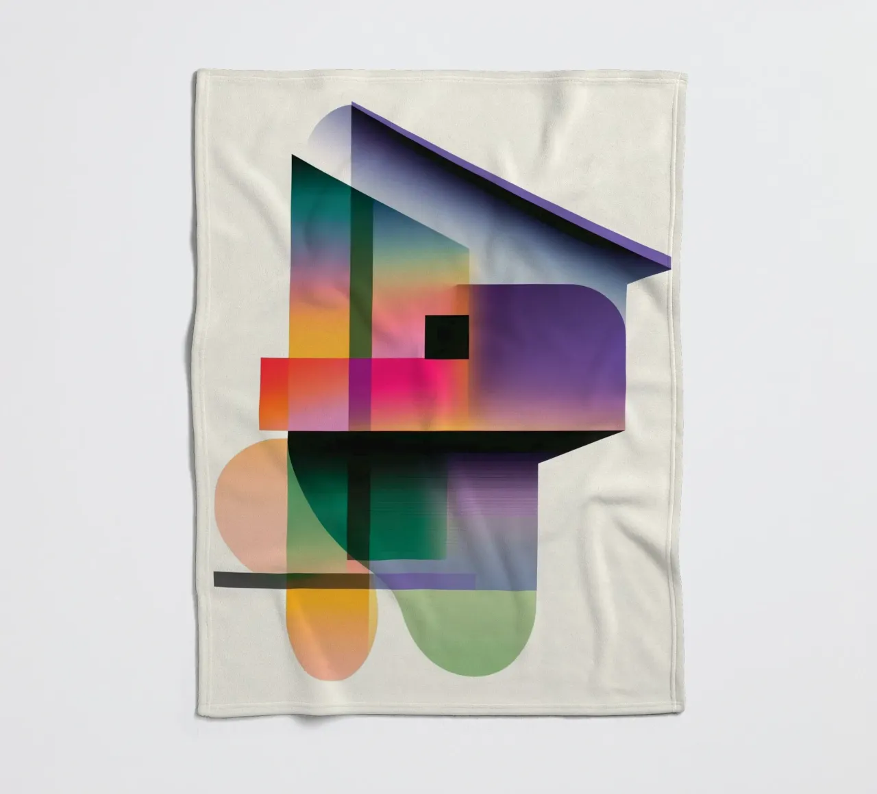 Forme geometriche colorate coperta in pile da Geometric