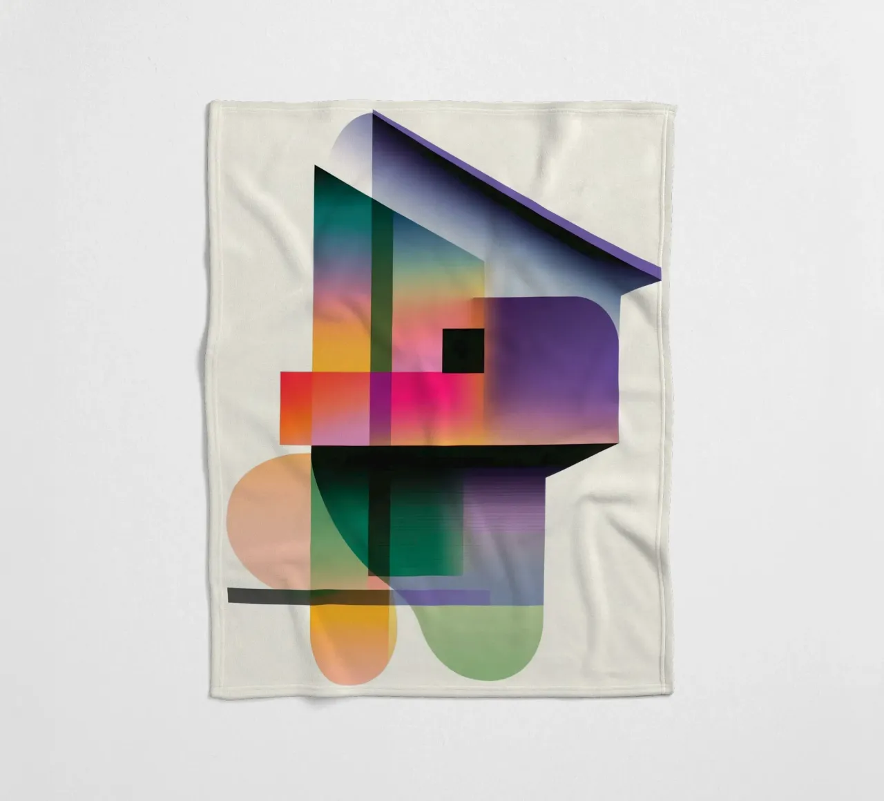 Forme geometriche colorate coperta in pile da Geometric