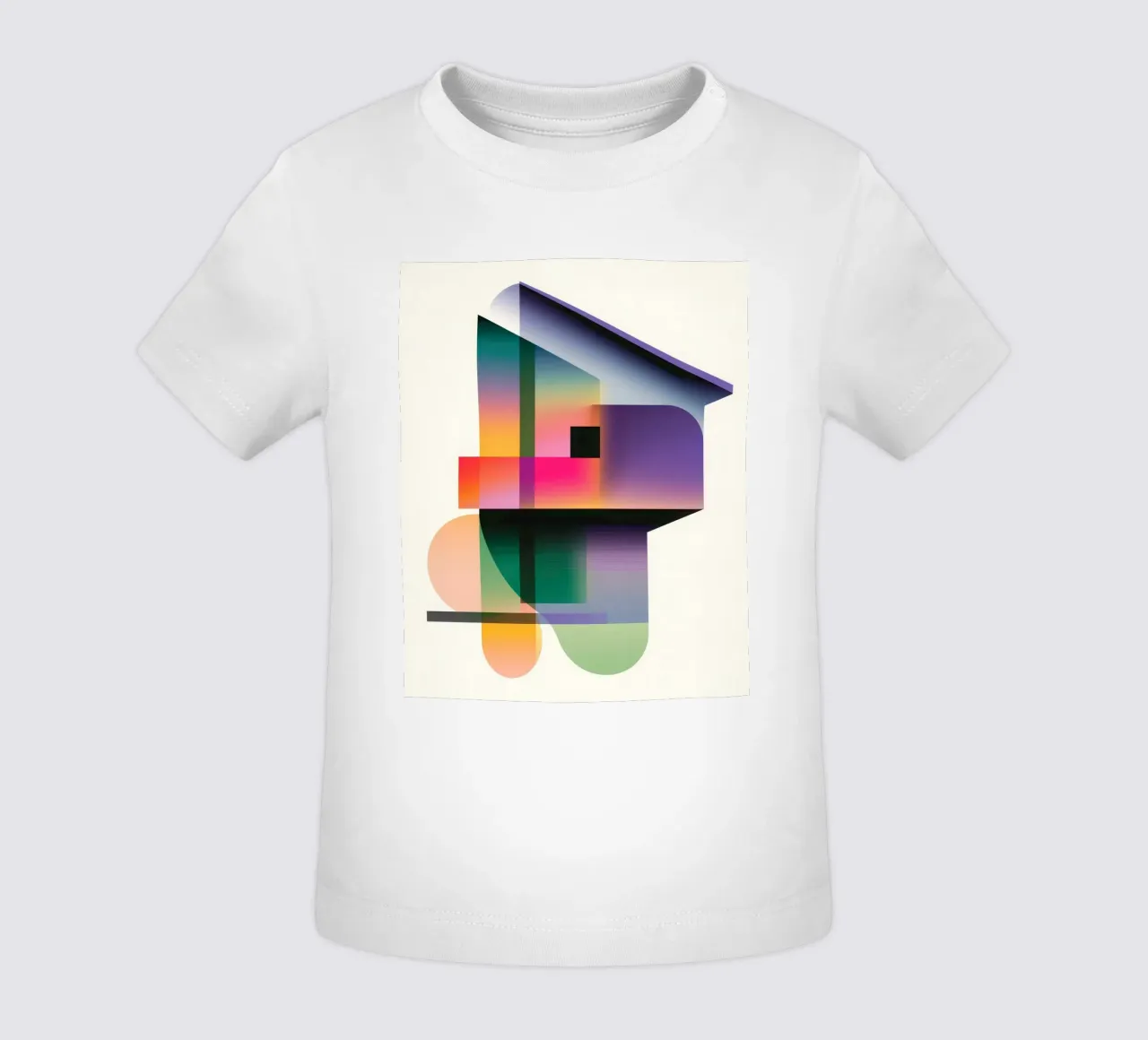 Forme geometriche colorate maglietta neonato da Geometric